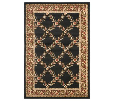 Lyndhurst Open Floral Power Loomed 4' x 6' Rug