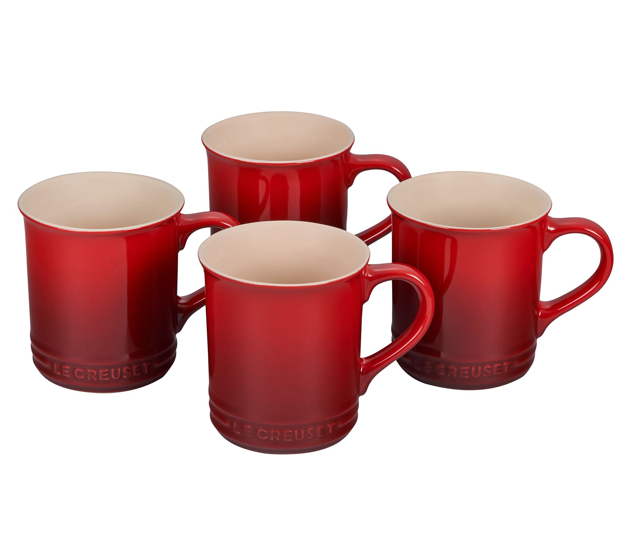 Le Creuset Set of (4) 14 oz Mugs