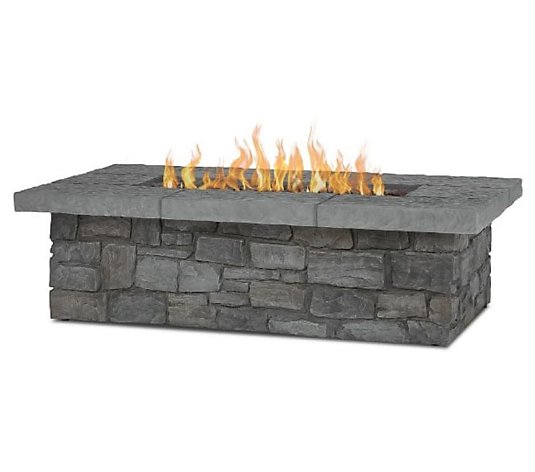 Real Flame Sedona 52" Rectangular Fire Table w/Conversion Kit