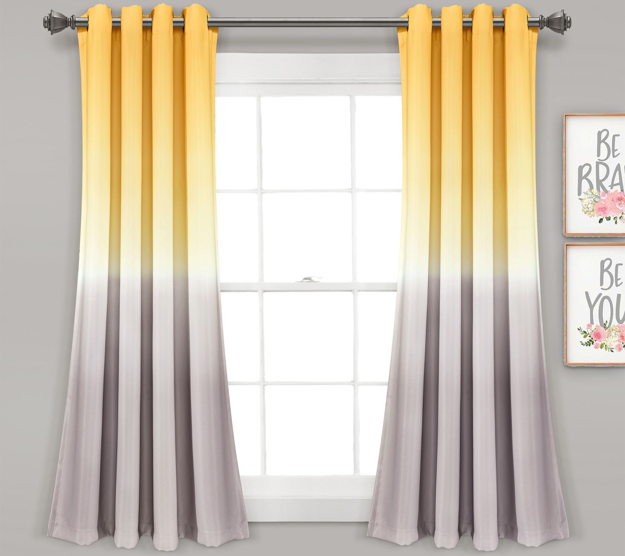 Umbre Fiesta 52"x63" Set of 2 Room Darkening Window Panels