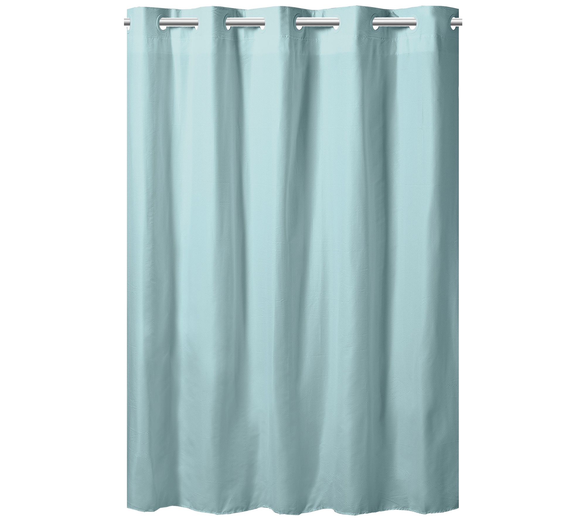 Hookless Embossed Dot Microfiber Shower Curtain