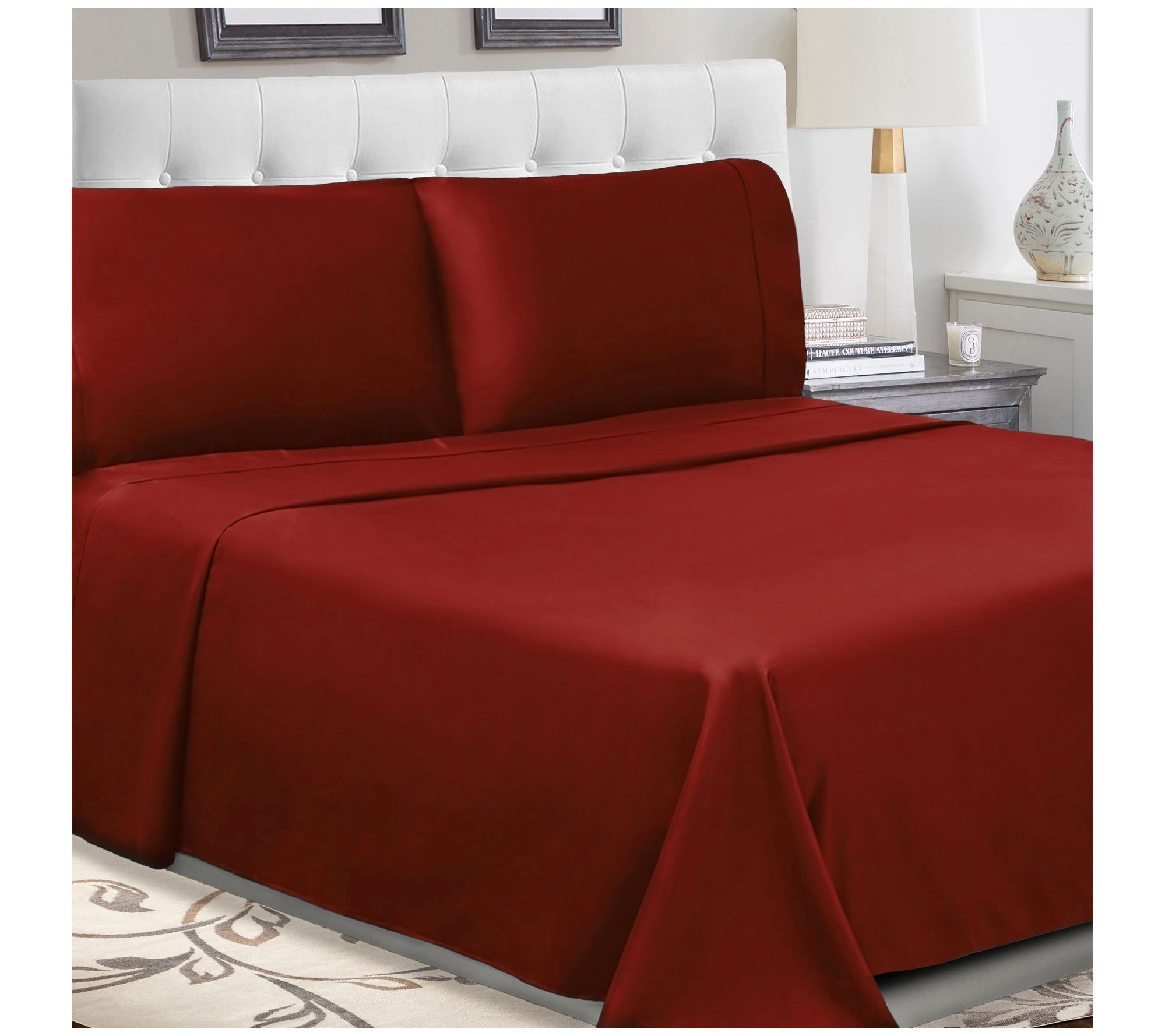 Superior Solid Cotton Percale Deep Pocket SheetSet CK