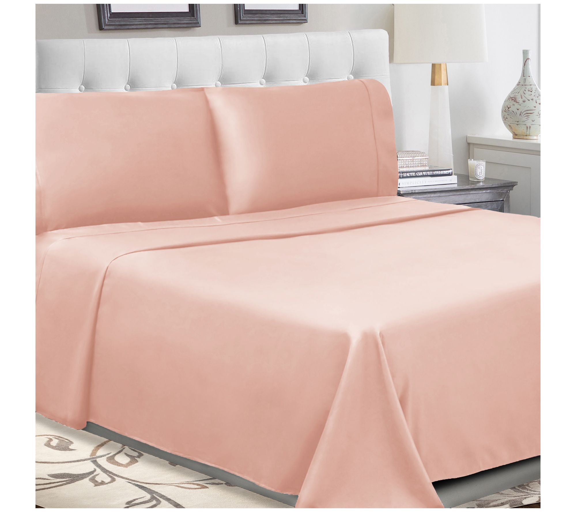 Superior Solid Cotton Percale Deep Pocket SheetSet CK