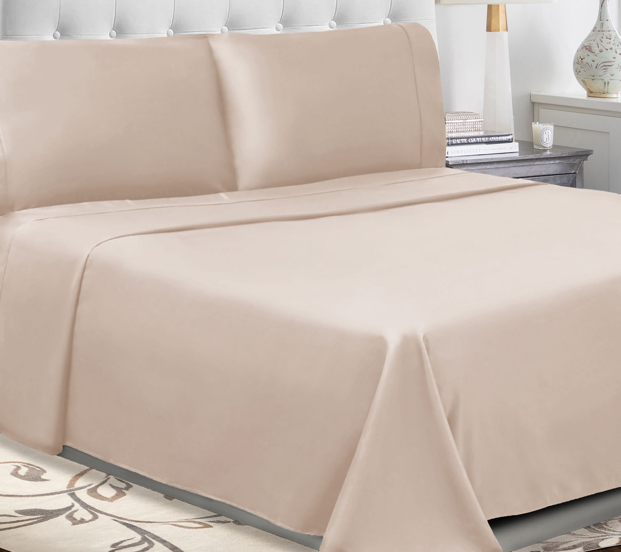 Superior Solid Cotton Percale Deep Pocket SheetSet CK