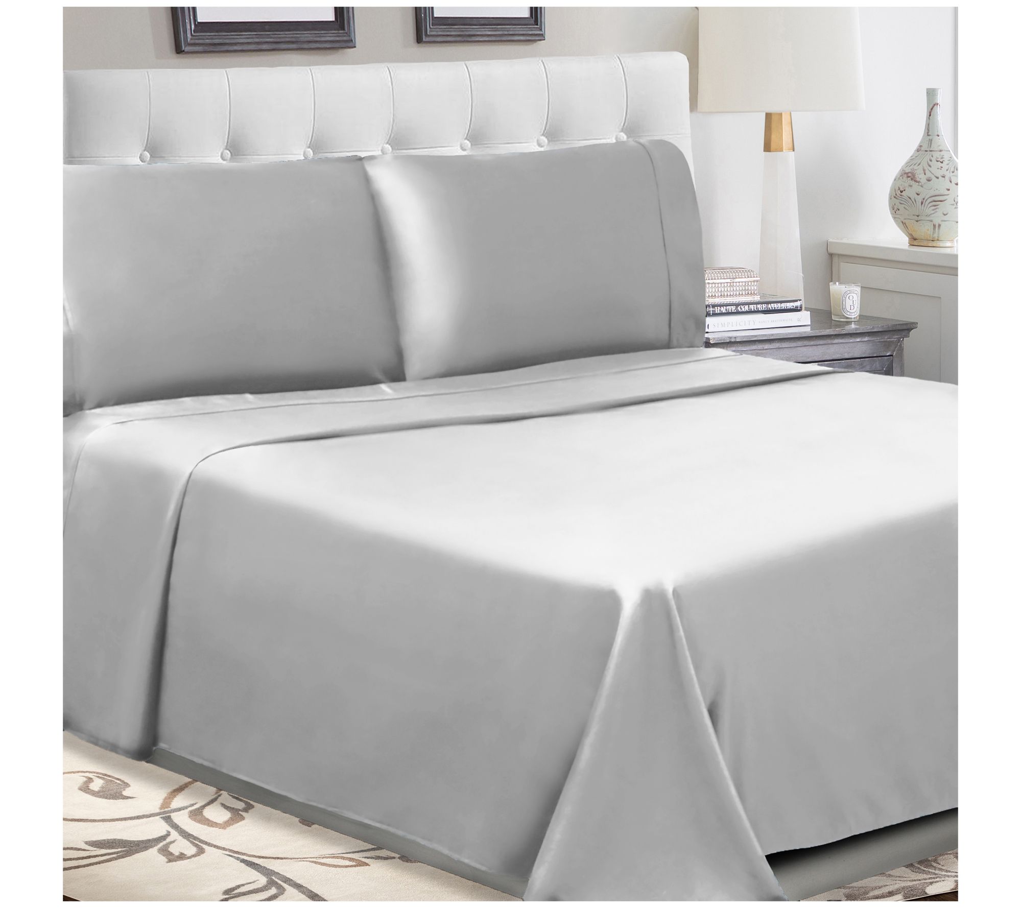 Superior Solid Cotton Percale Deep Pocket SheetSet CK