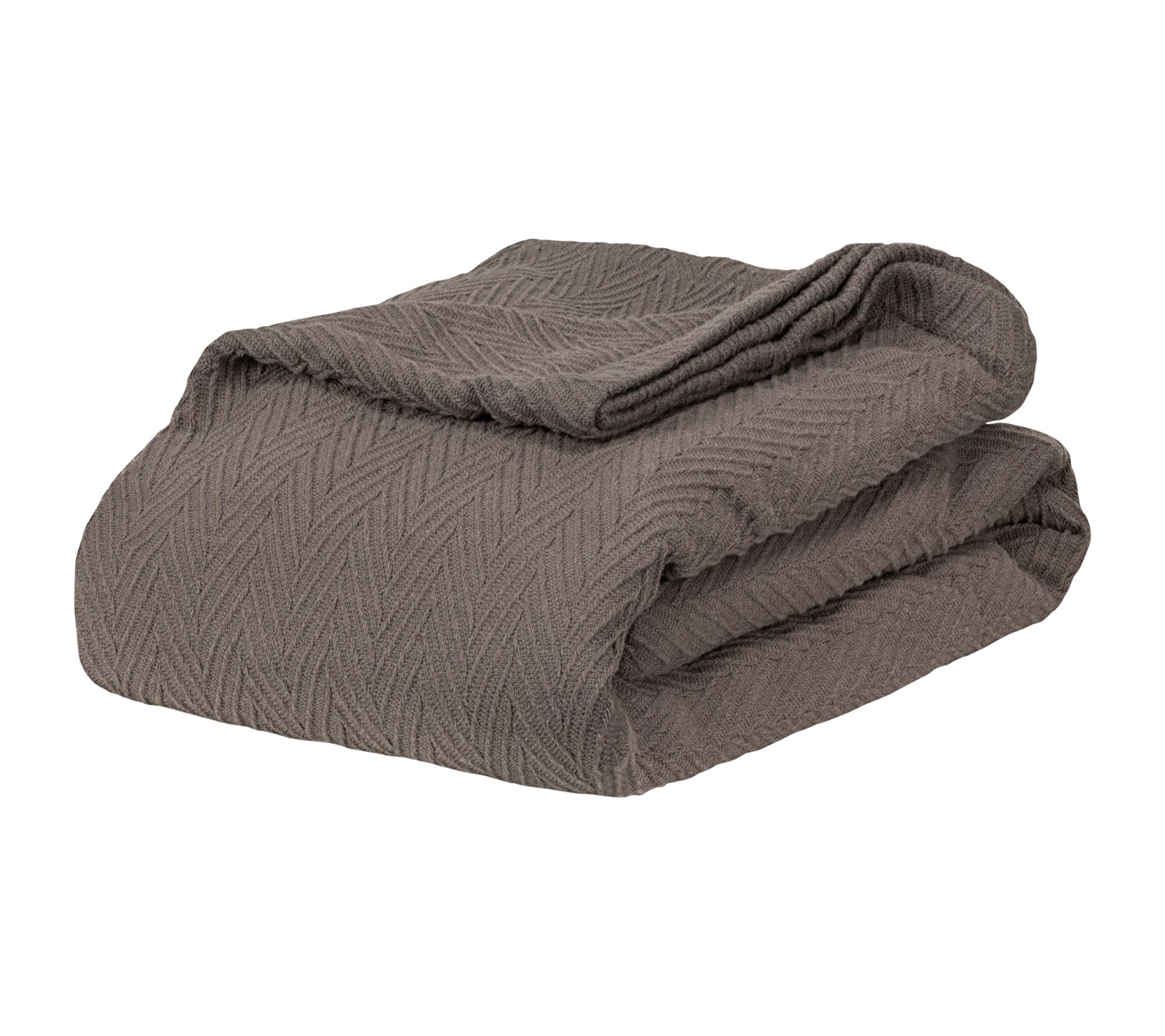 Superior All-Season Cotton Chevron Plush Full/Queen Blanket