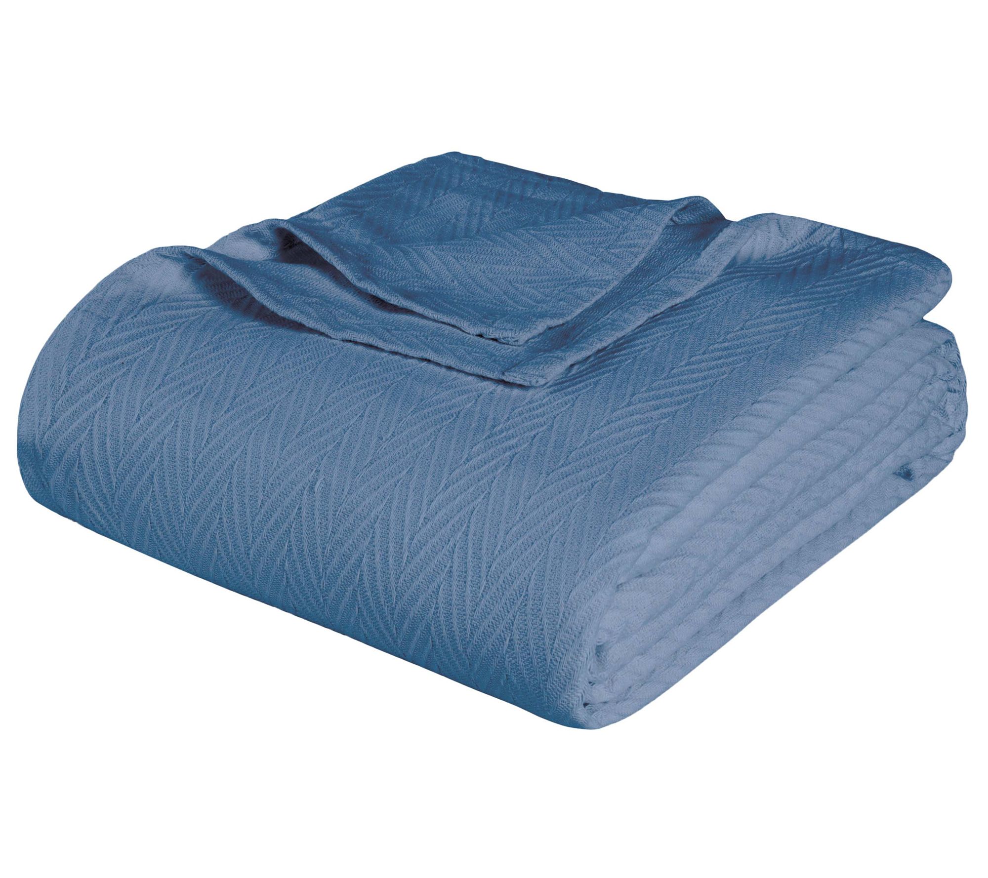 Superior All-Season Cotton Chevron Plush Full/Queen Blanket