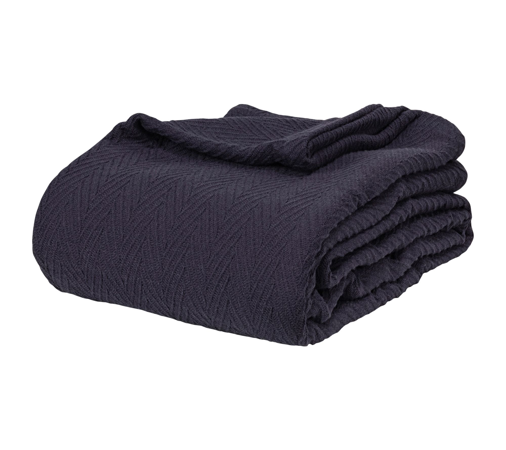 Superior All-Season Cotton Chevron Plush Full/Queen Blanket