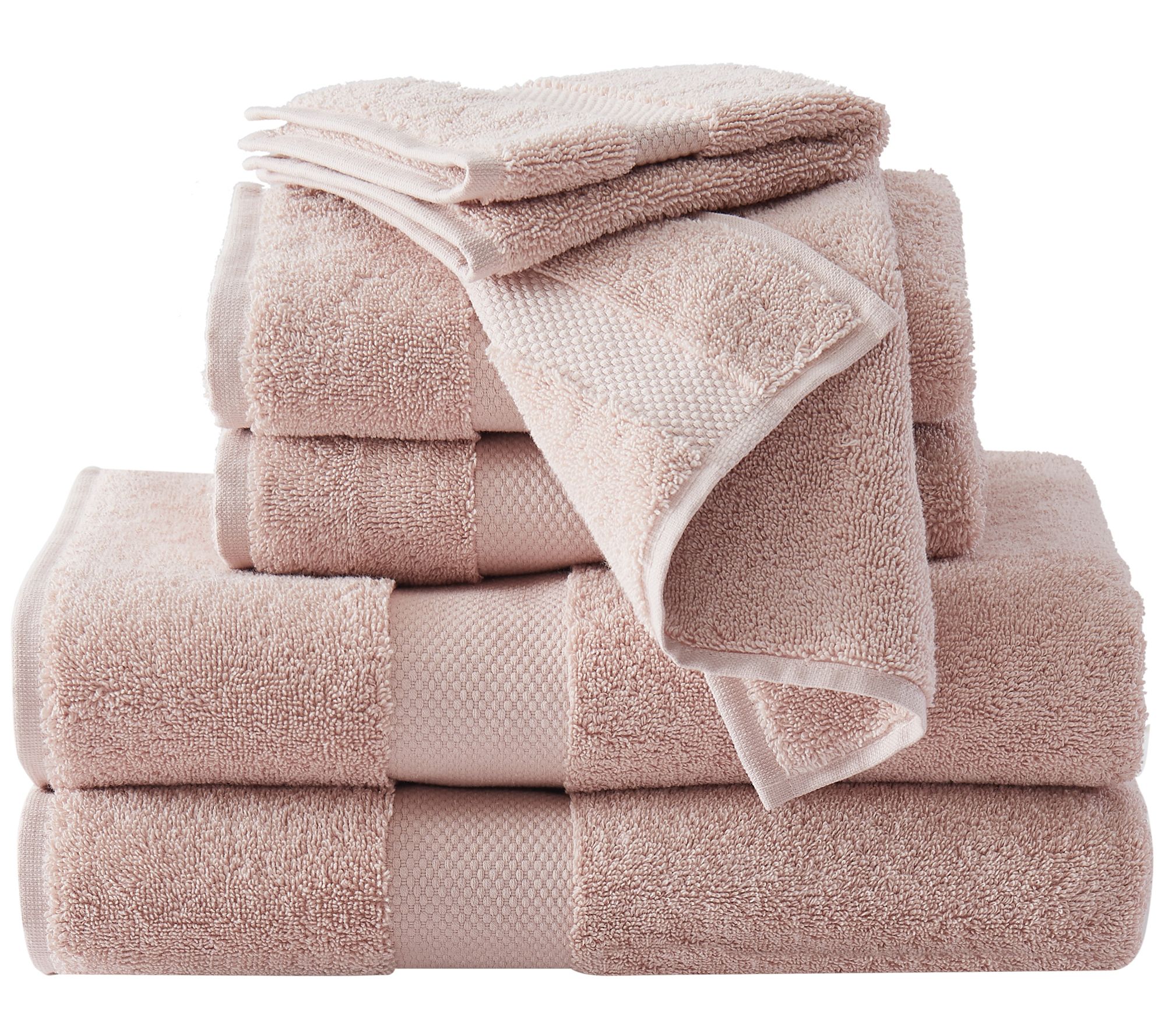 Brooklyn Loom Solid Turkish Cotton 6 Piece Towel Set