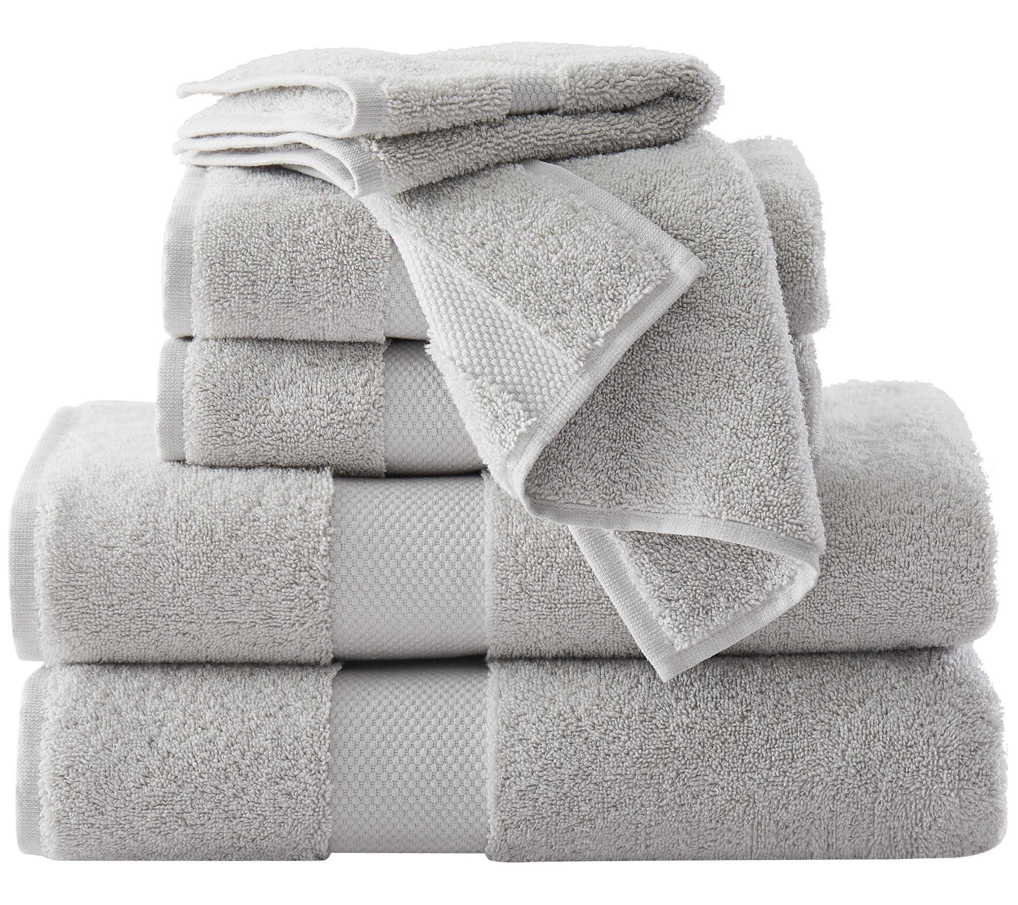 Brooklyn Loom Solid Turkish Cotton 6 Piece Towel Set