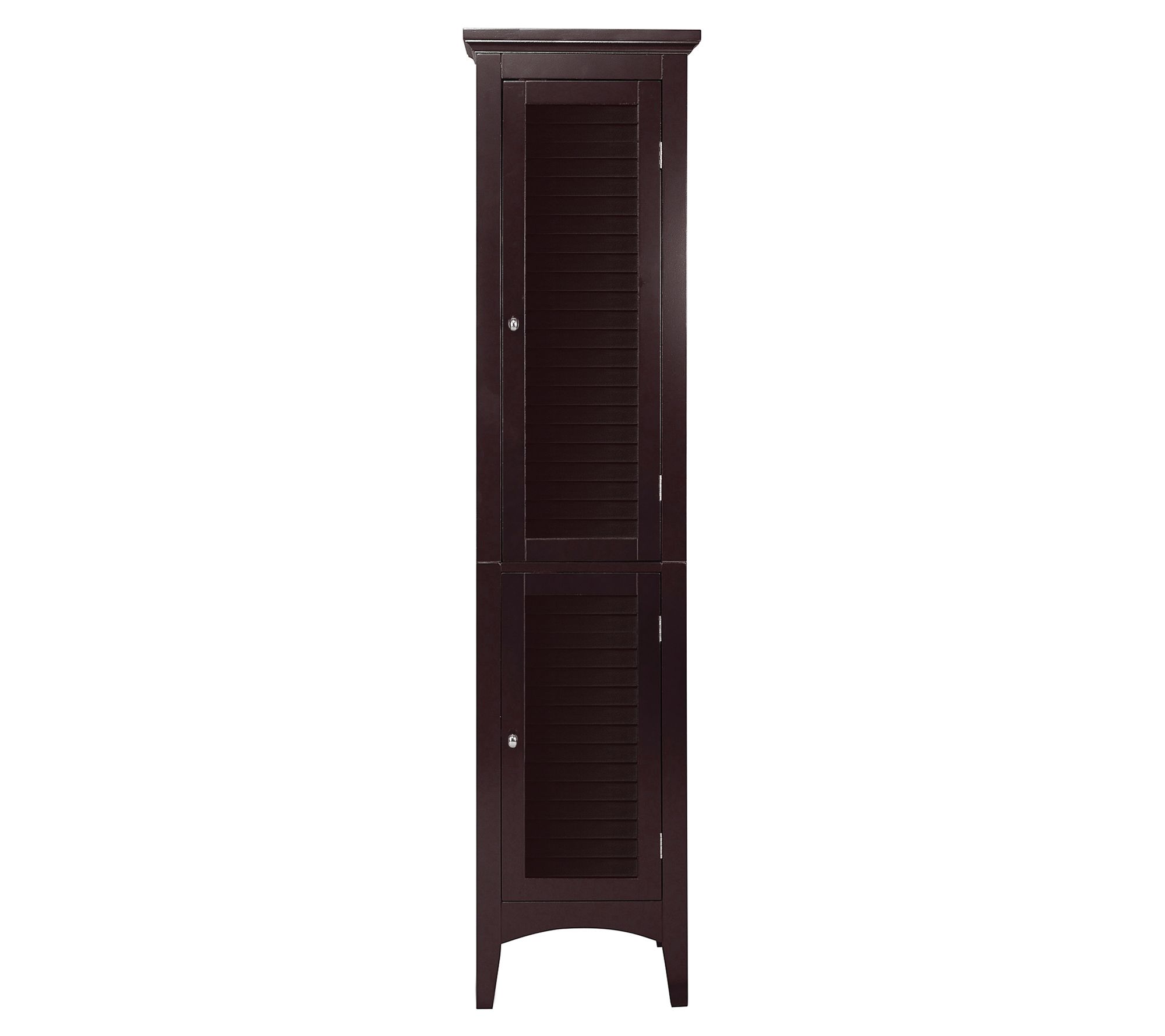 Teamson Home Two Door s  Tower Storag e Cabinet, Dark