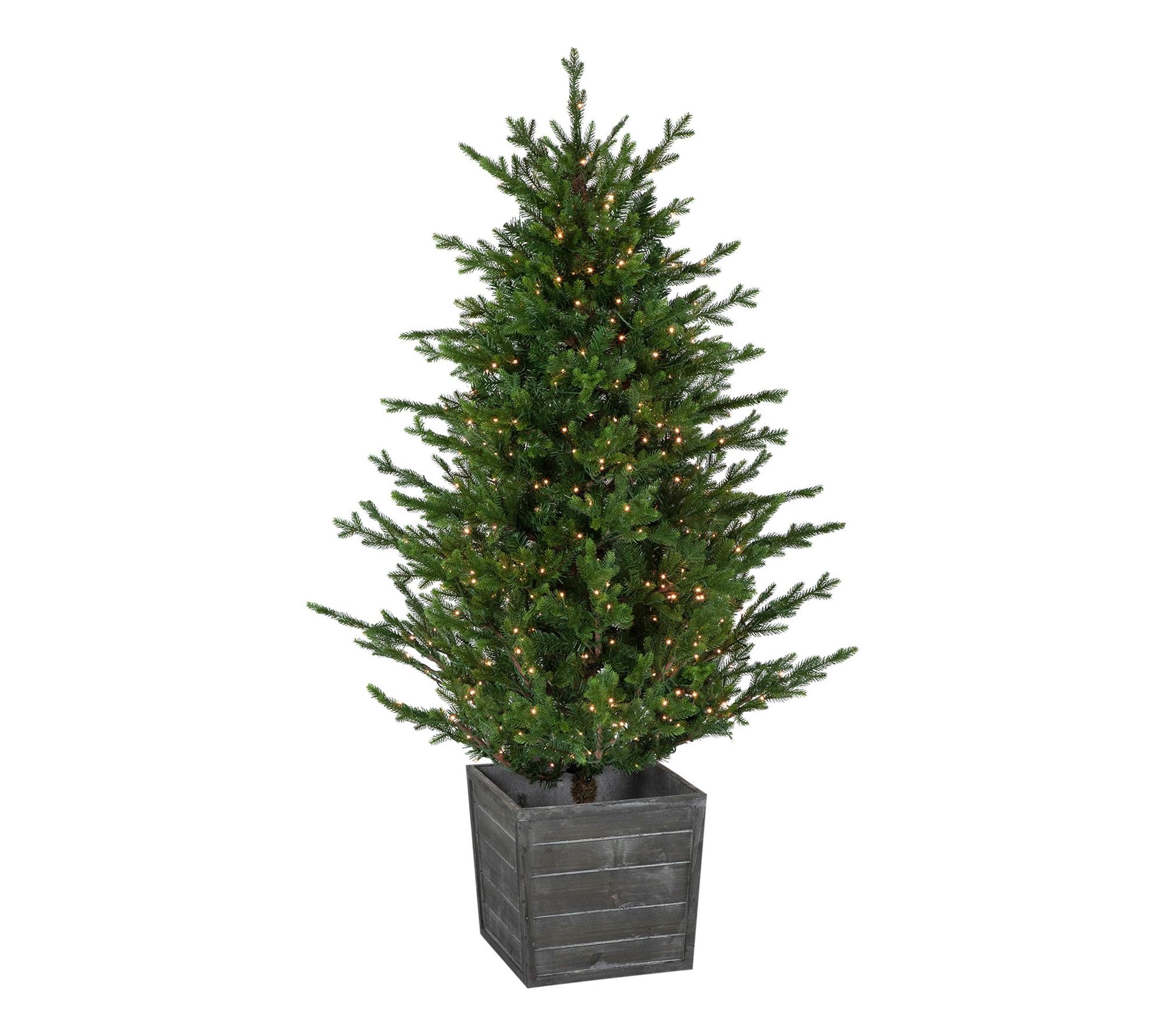 Norhtlight 6' Pre-Lit Potted Deluxe Russian Pine Tree