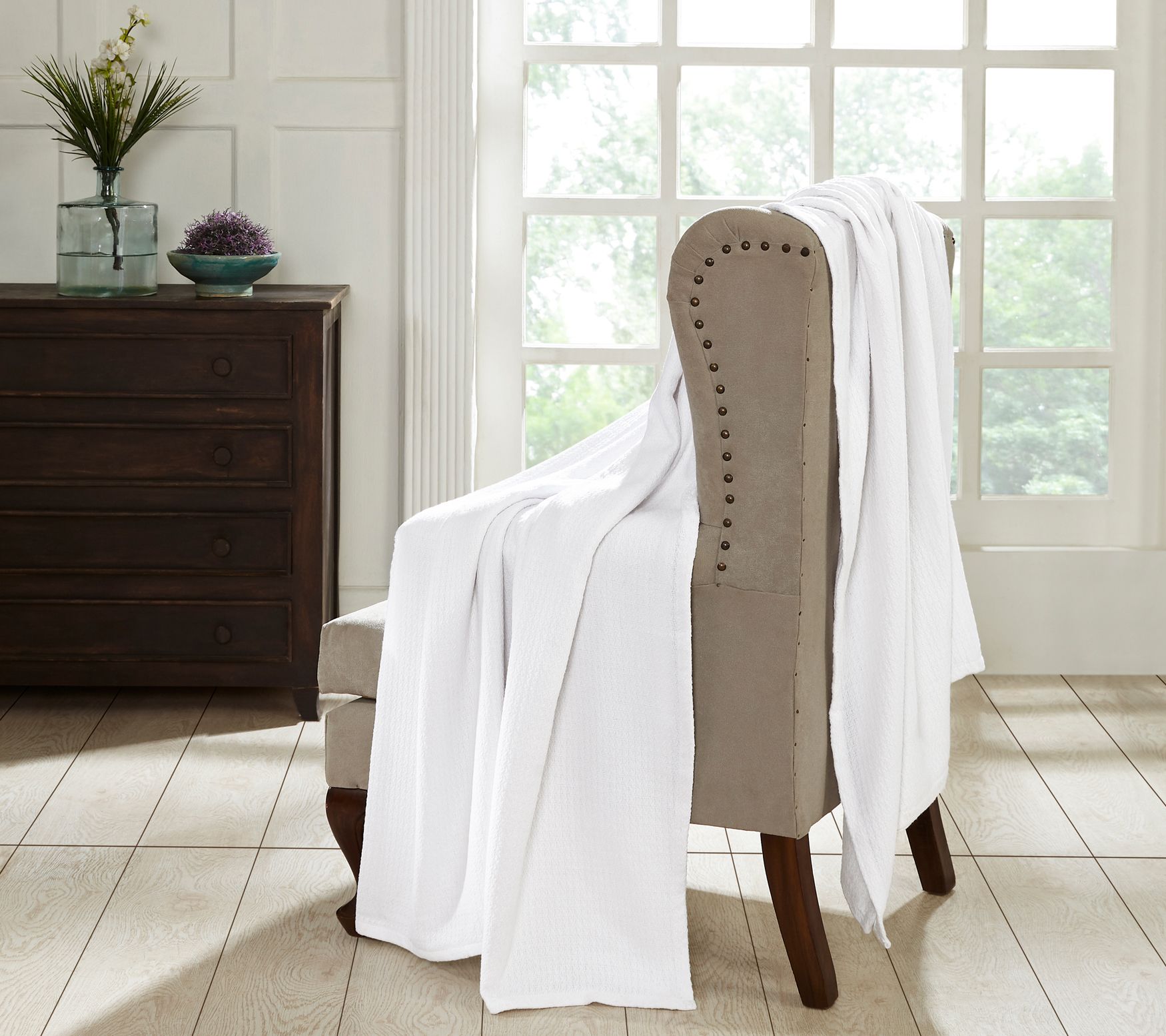 Superior Textured Cotton Weave Blanket, Full/Queen