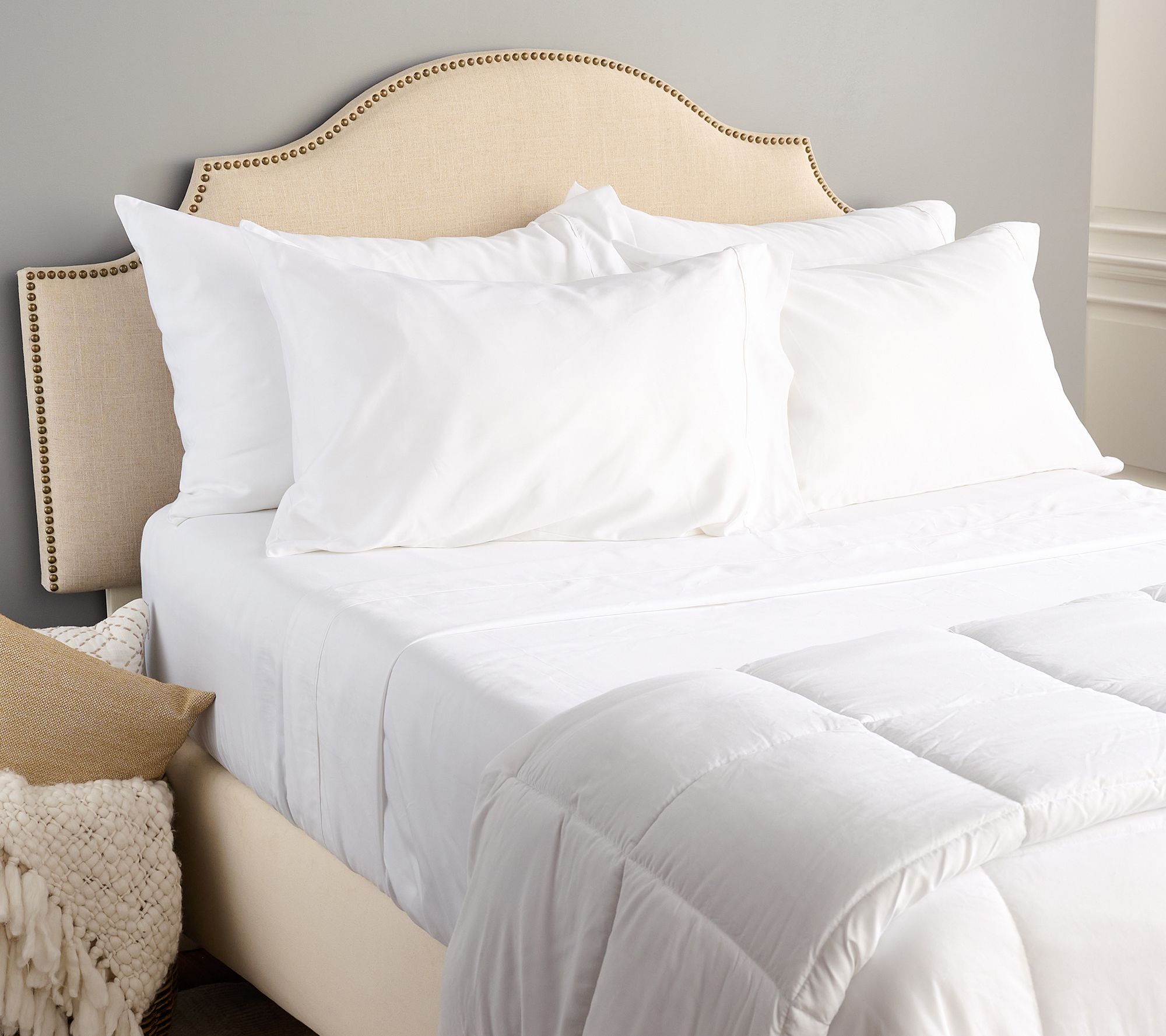 Home Reflections 1000TC Cotton Blend Sheet Set w/ Extra Cases