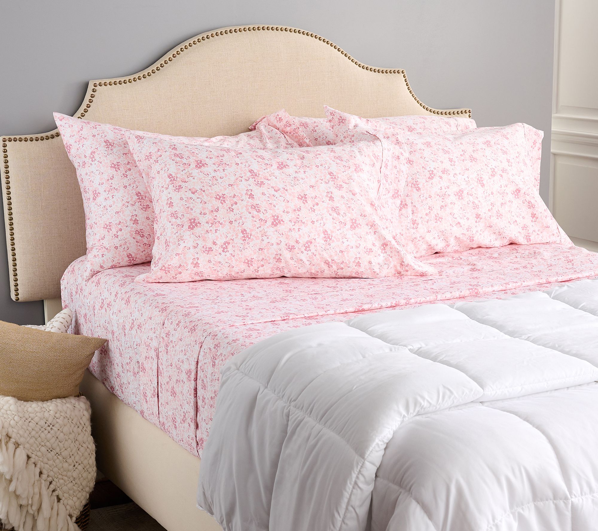 Home Reflections 1000TC Cotton Blend Sheet Set w/ Extra Cases