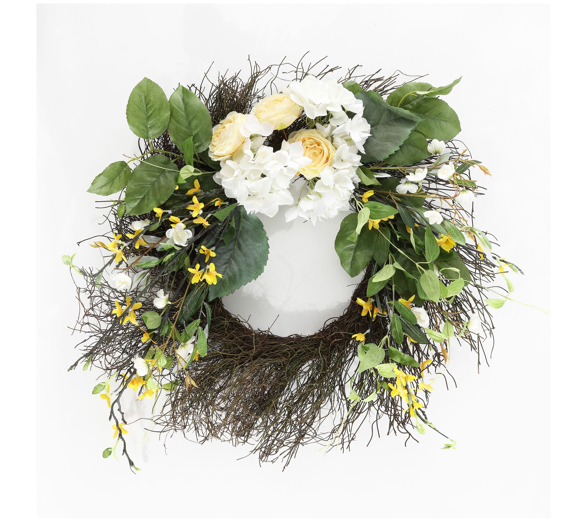 Safavieh Faux 26" Hydrangea & Blossom Wreath