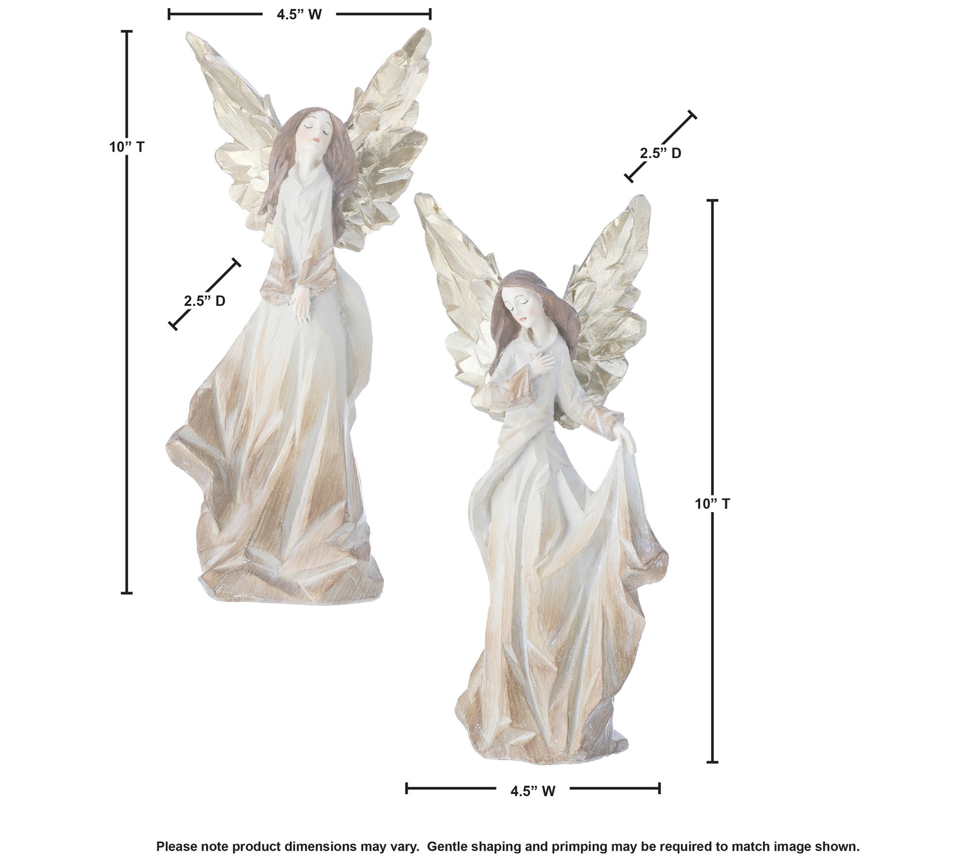 10" Holy Angels Set of 2by Valerie