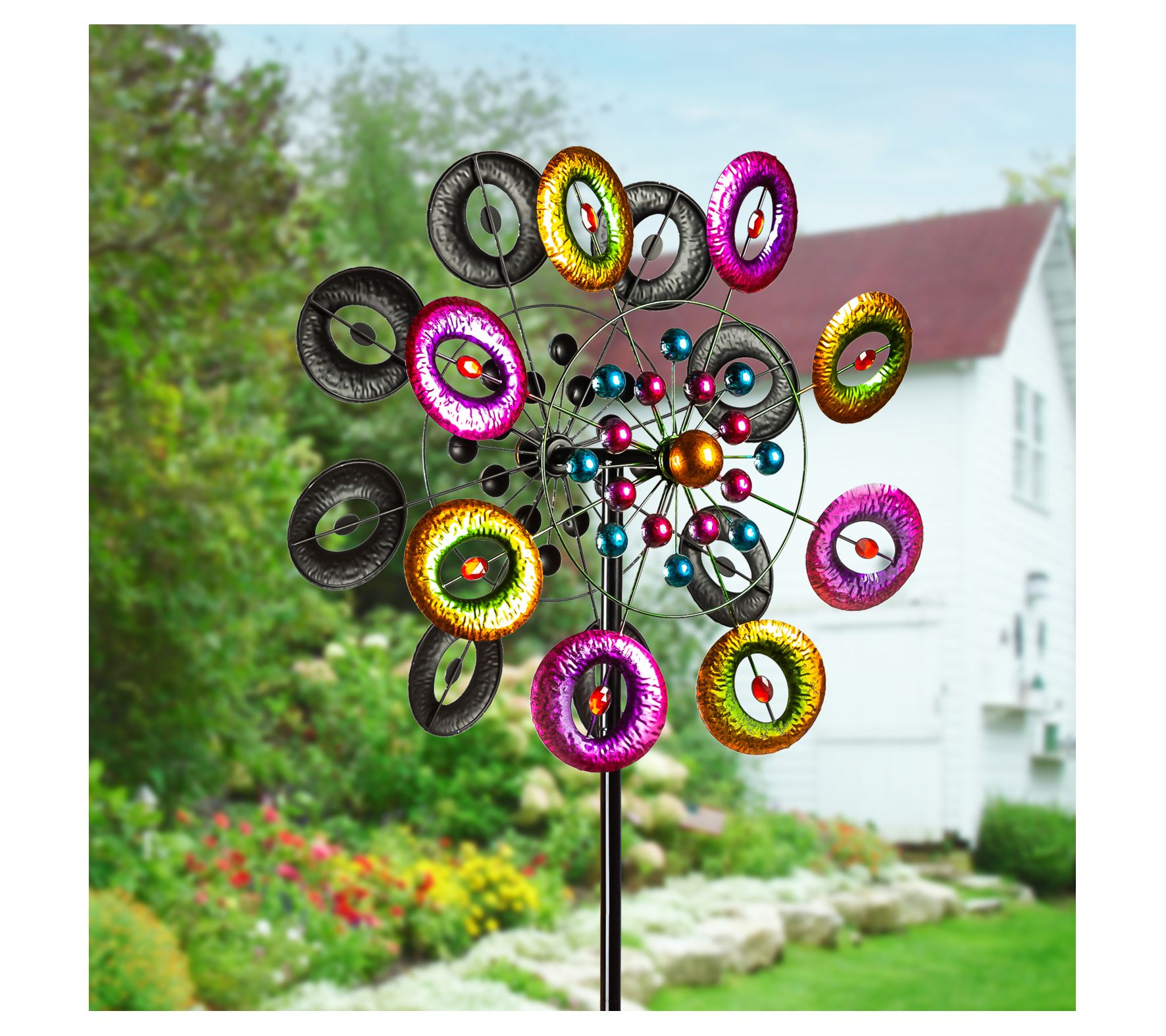 Evergreen 75"H Musical Notes Wind Spinner