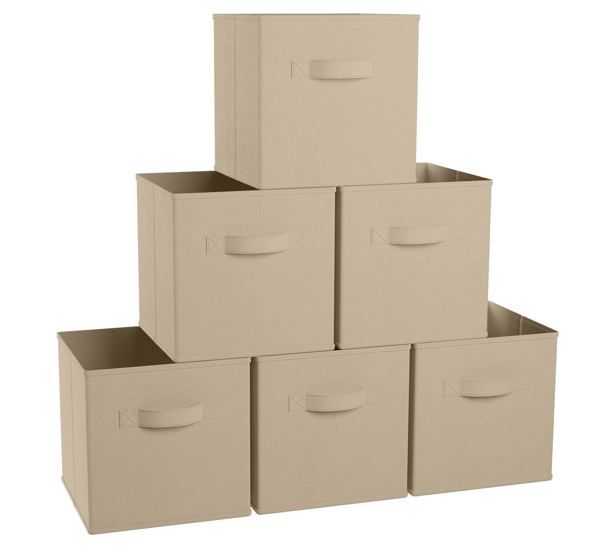 Ornavo Home 6 PK Foldable Storage Cube Bins - 13 Inch