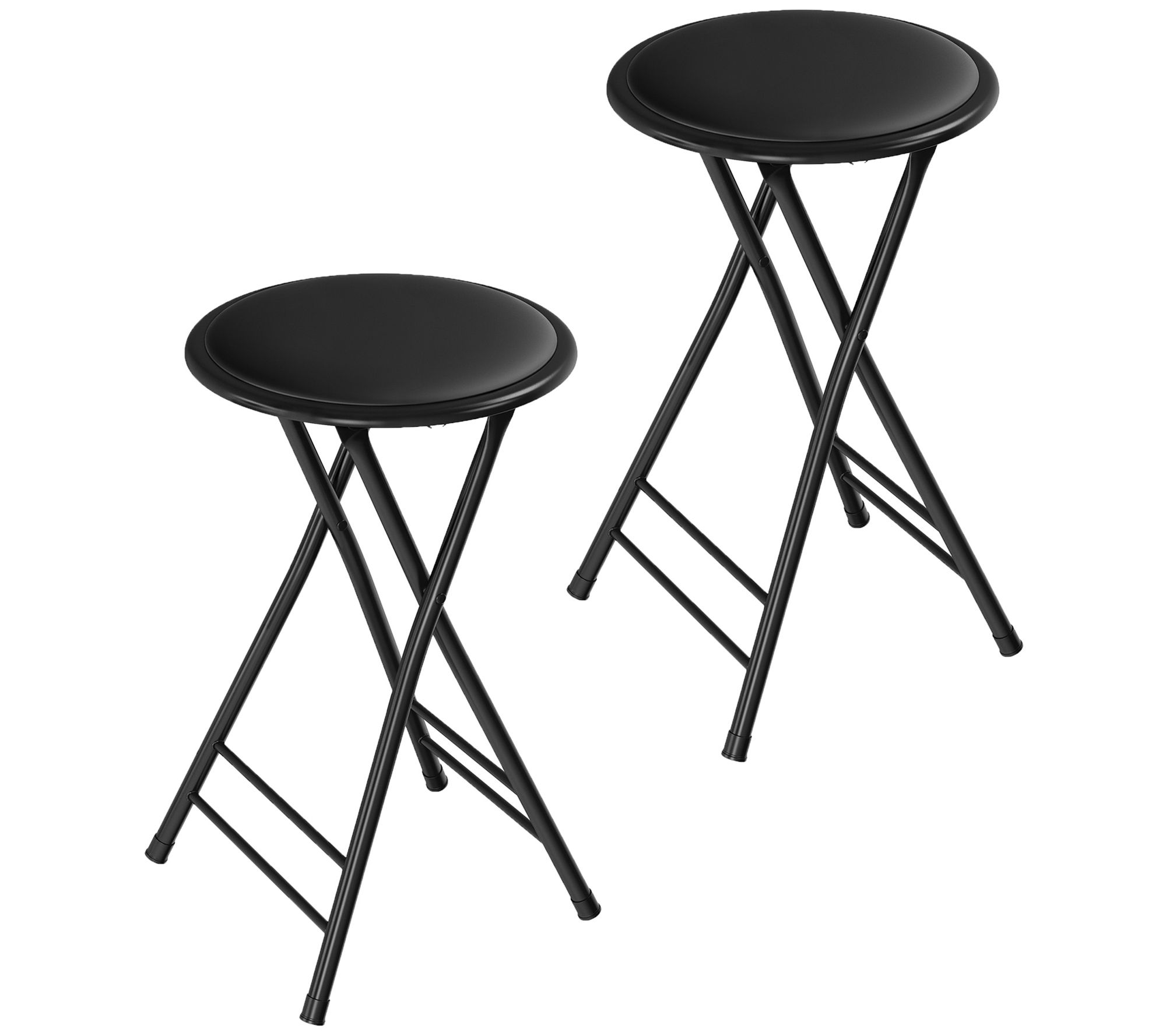 Trademark Home 2 Counter Height 24" Backless Folding Bar Stool