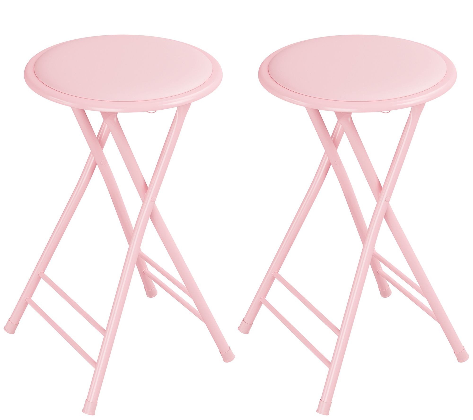 Trademark Home 2 Counter Height 24" Backless Folding Bar Stool