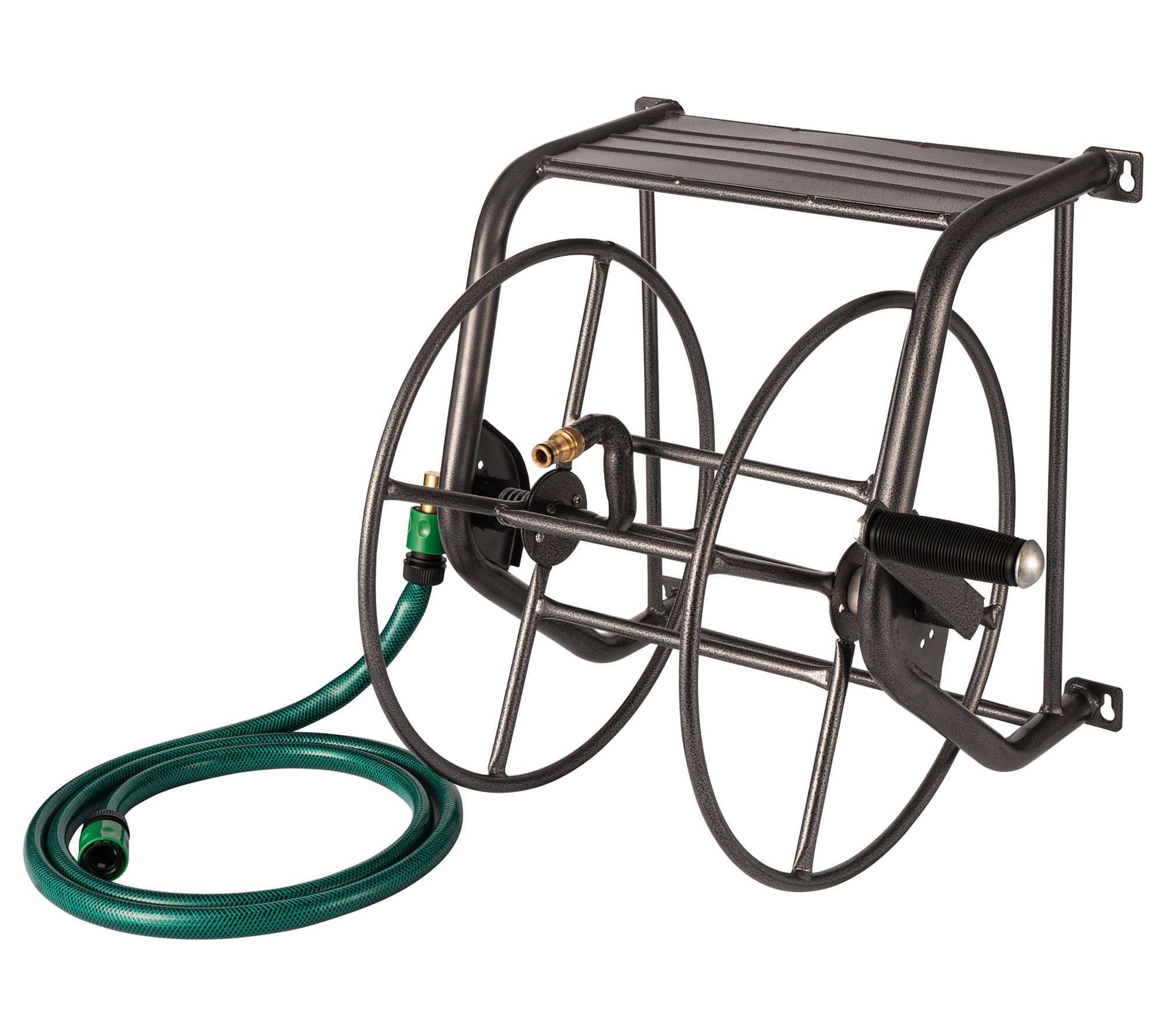 Backyard Expressions Metal Wall Mounted Hose Reel-200'Capacity