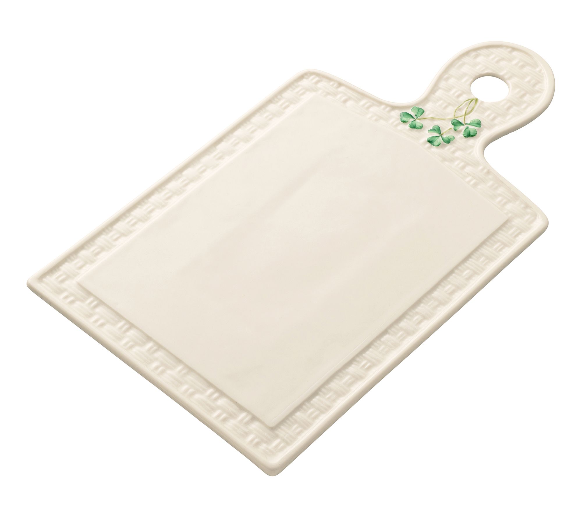 Belleek Pottery Classic Shamrock Cheese Board