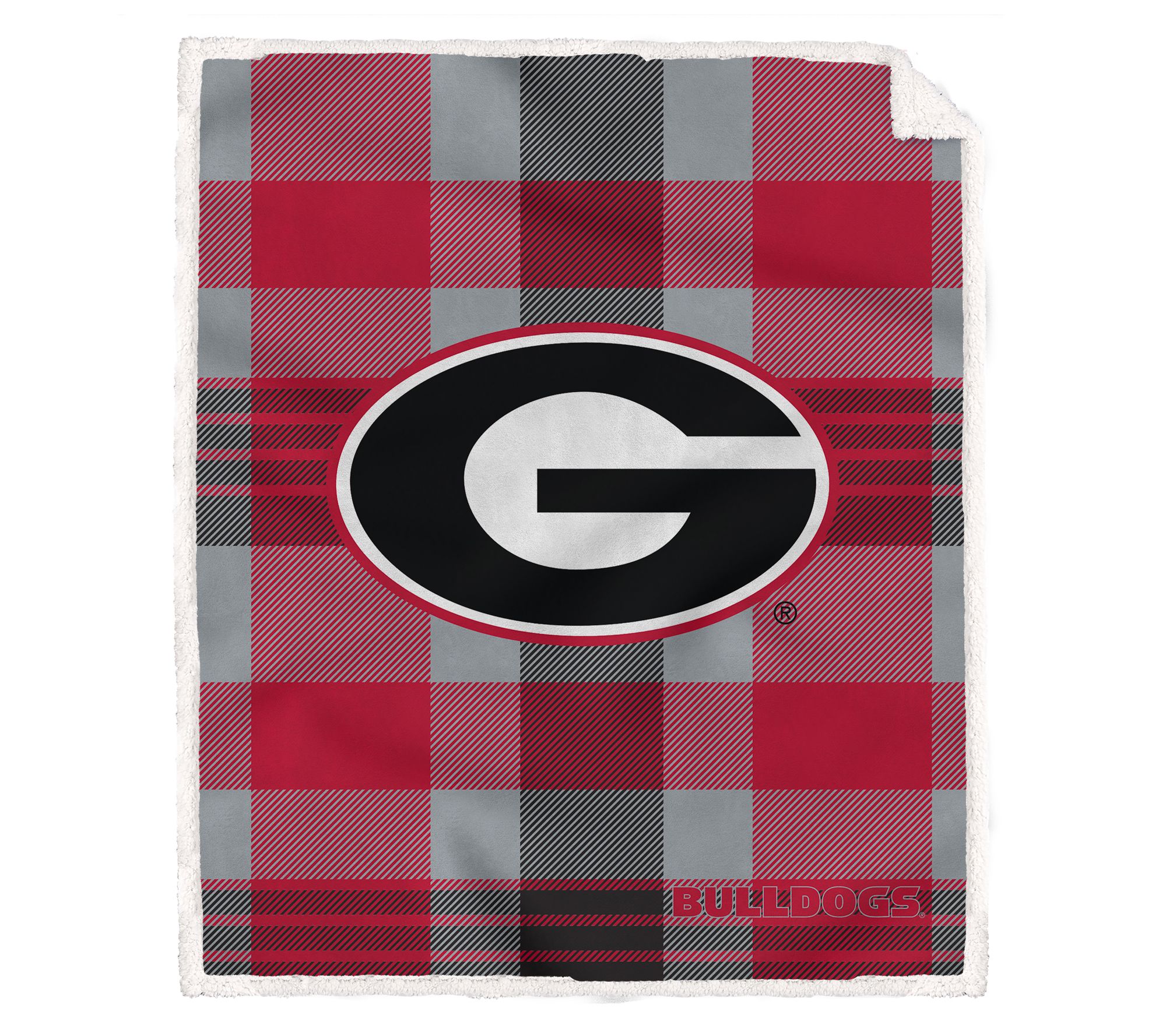 Pegasus Sports NCAA Plaid Steel Royal Plush Shepa Blanket