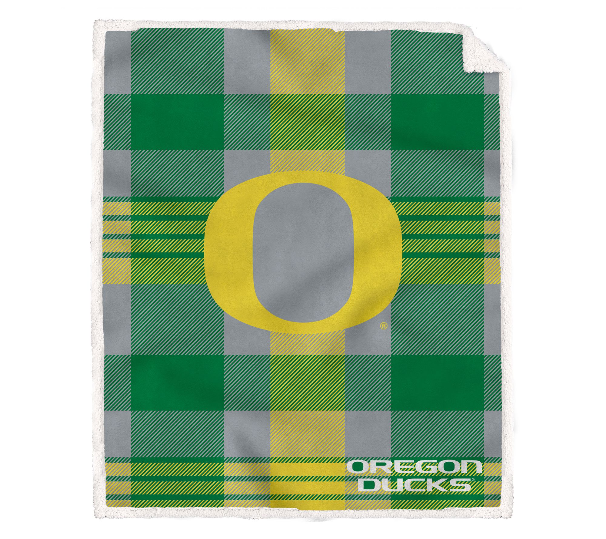Pegasus Sports NCAA Plaid Steel Royal Plush Shepa Blanket