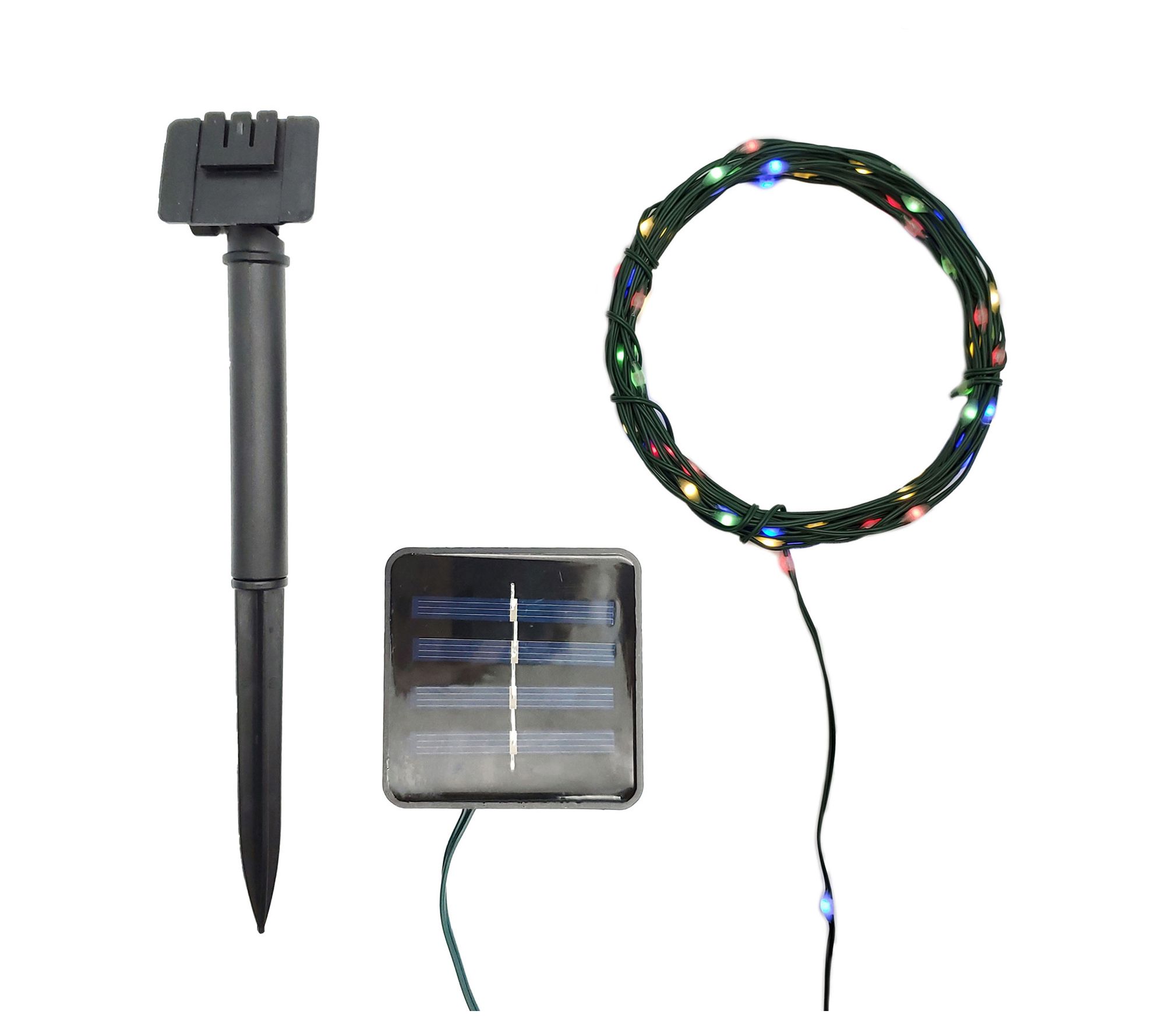 LumaBase Solar PVC Coated Fairy String Lights-Multicolor