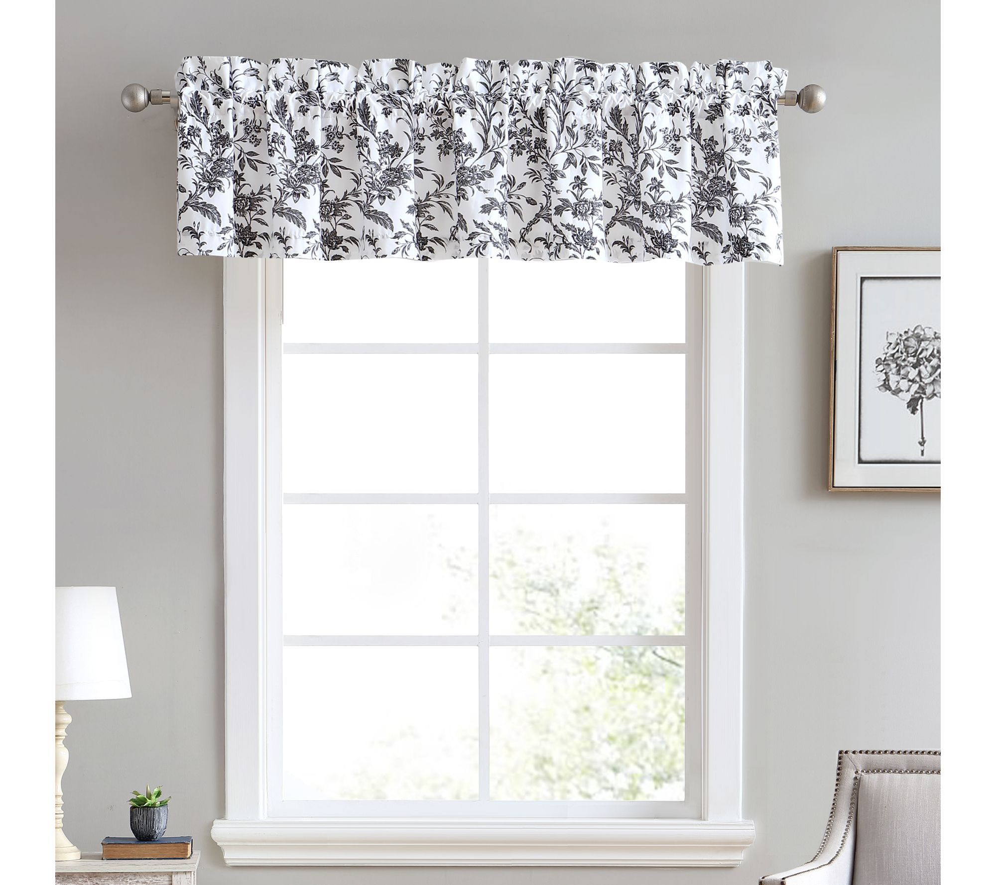 Laura Ashley Amberley 86X15 Floral Window Valance