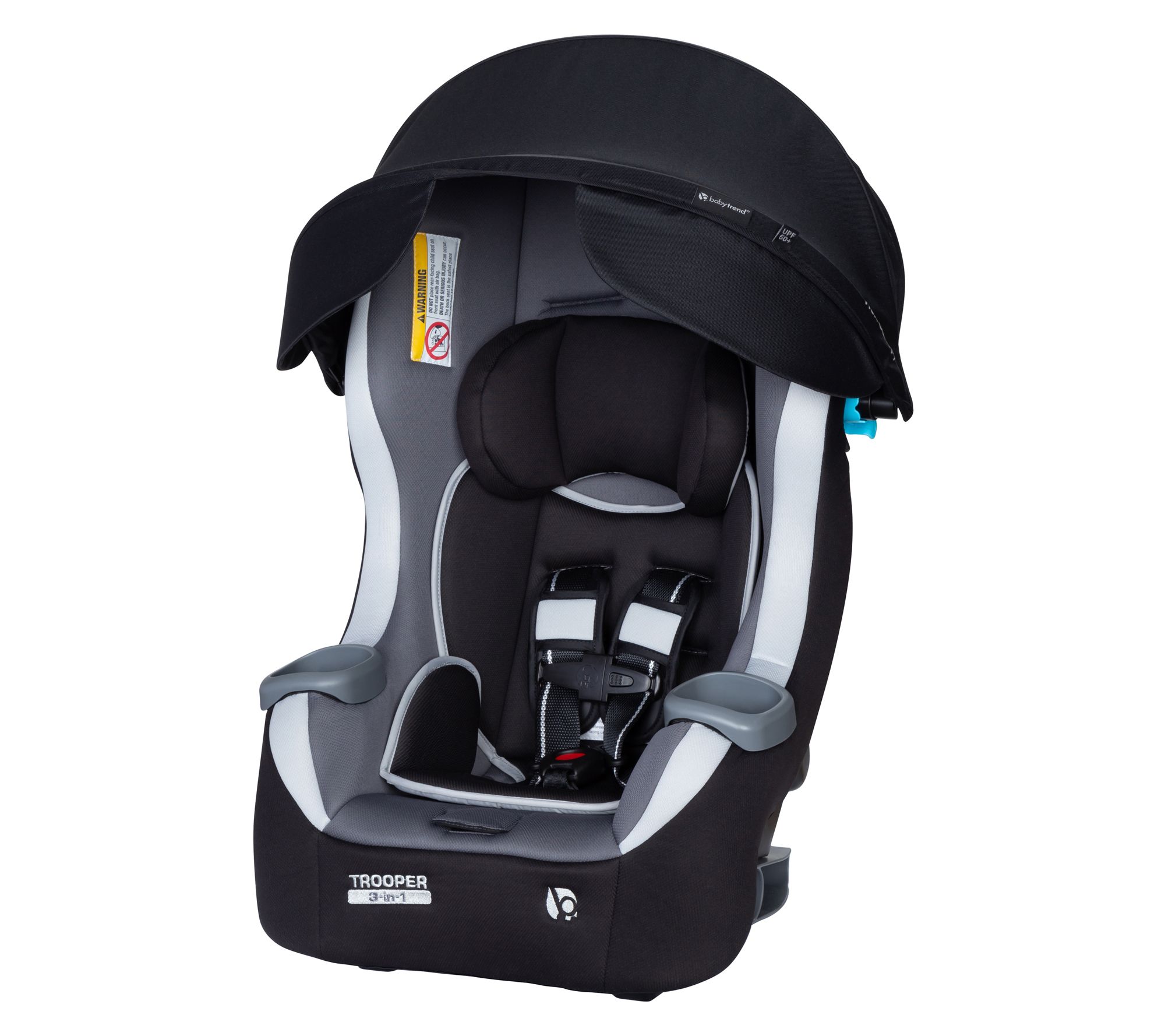 Baby Trend Trooper PLUS 3-in-1 Convertible CarSeat w/ Canopy