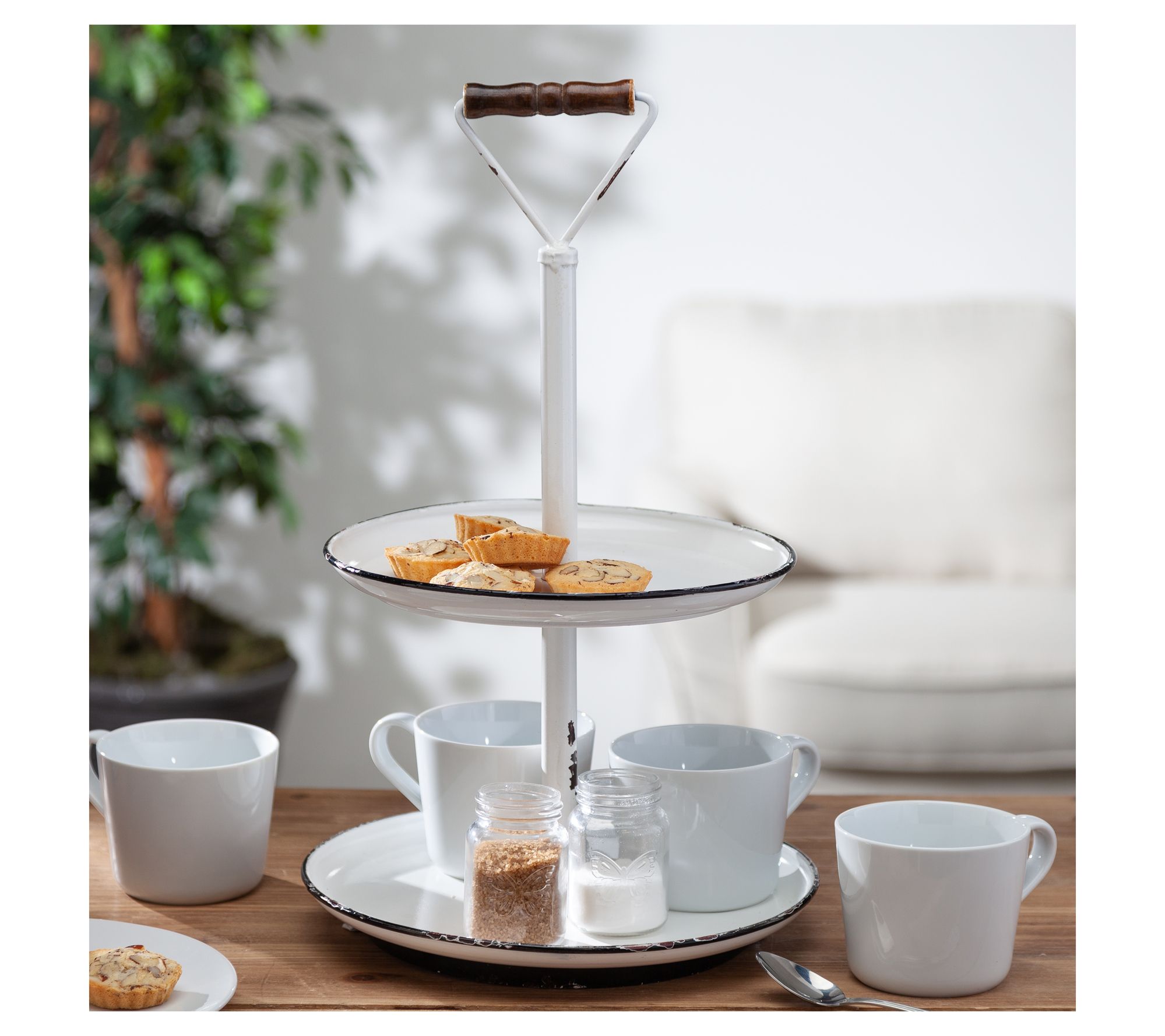 22.4 In Two Tiered Serving Tray by Gerson International