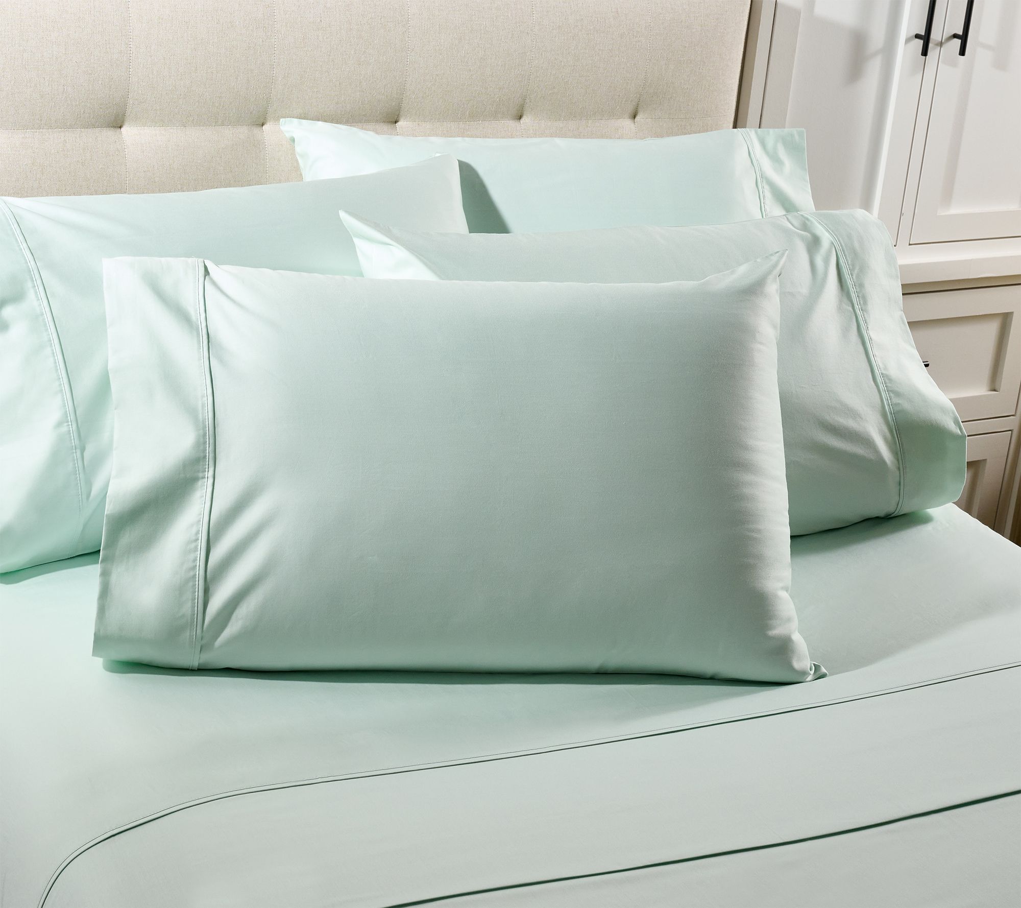 "As Is" Northern Nights 400TC Air Rich Sheet Set with Extra Cases-SKG