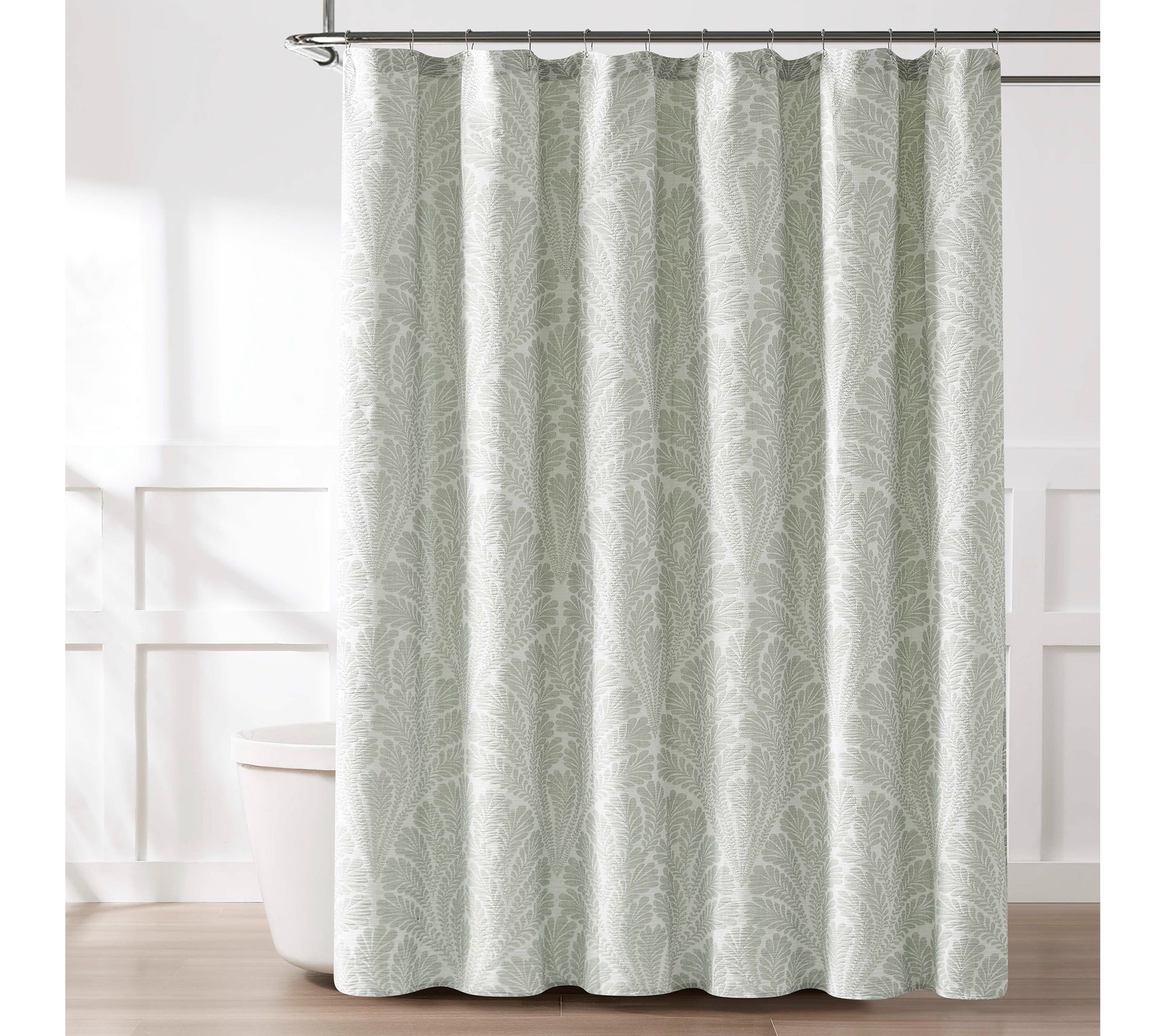 Lush Decor Willow Garden Shower Curtain Sage Single 72x72