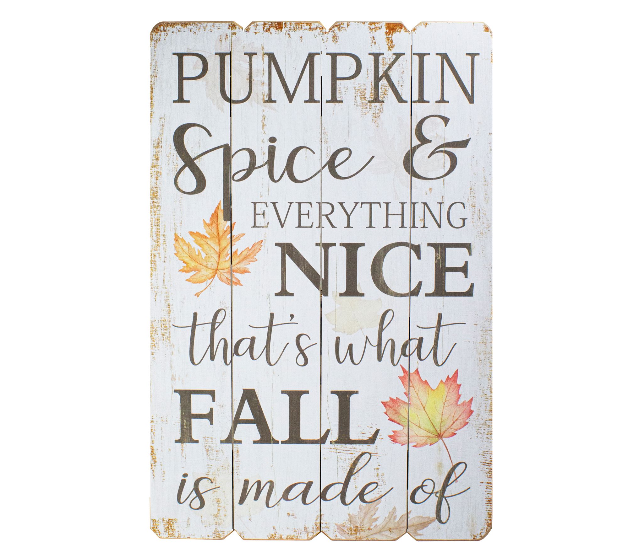 Northlight Pumpkin Spice Fall Wooden Wall Sign23.5"