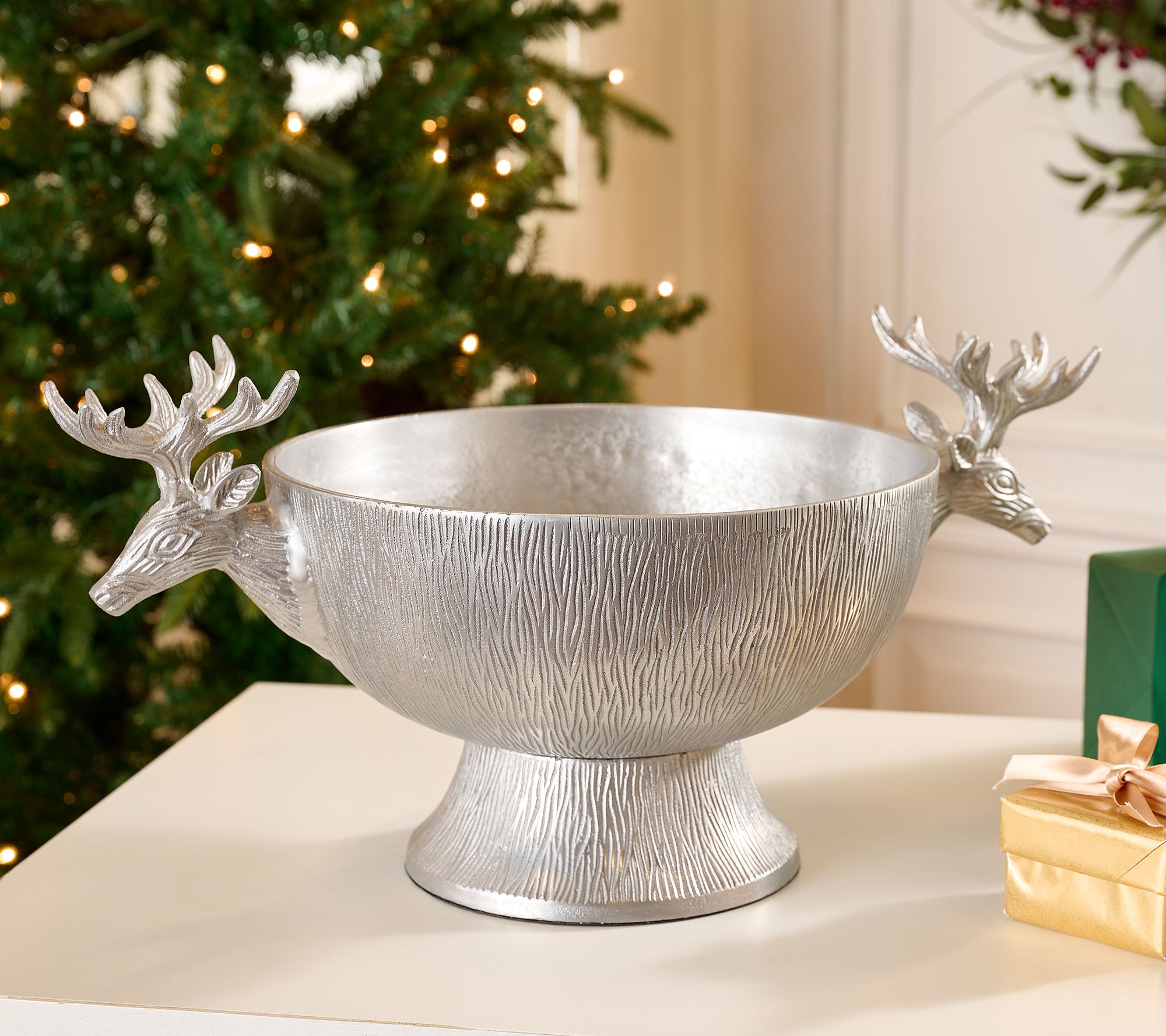 "As Is" Mrs. H by Dee Hilfiger Stag Head Oversized Bowl