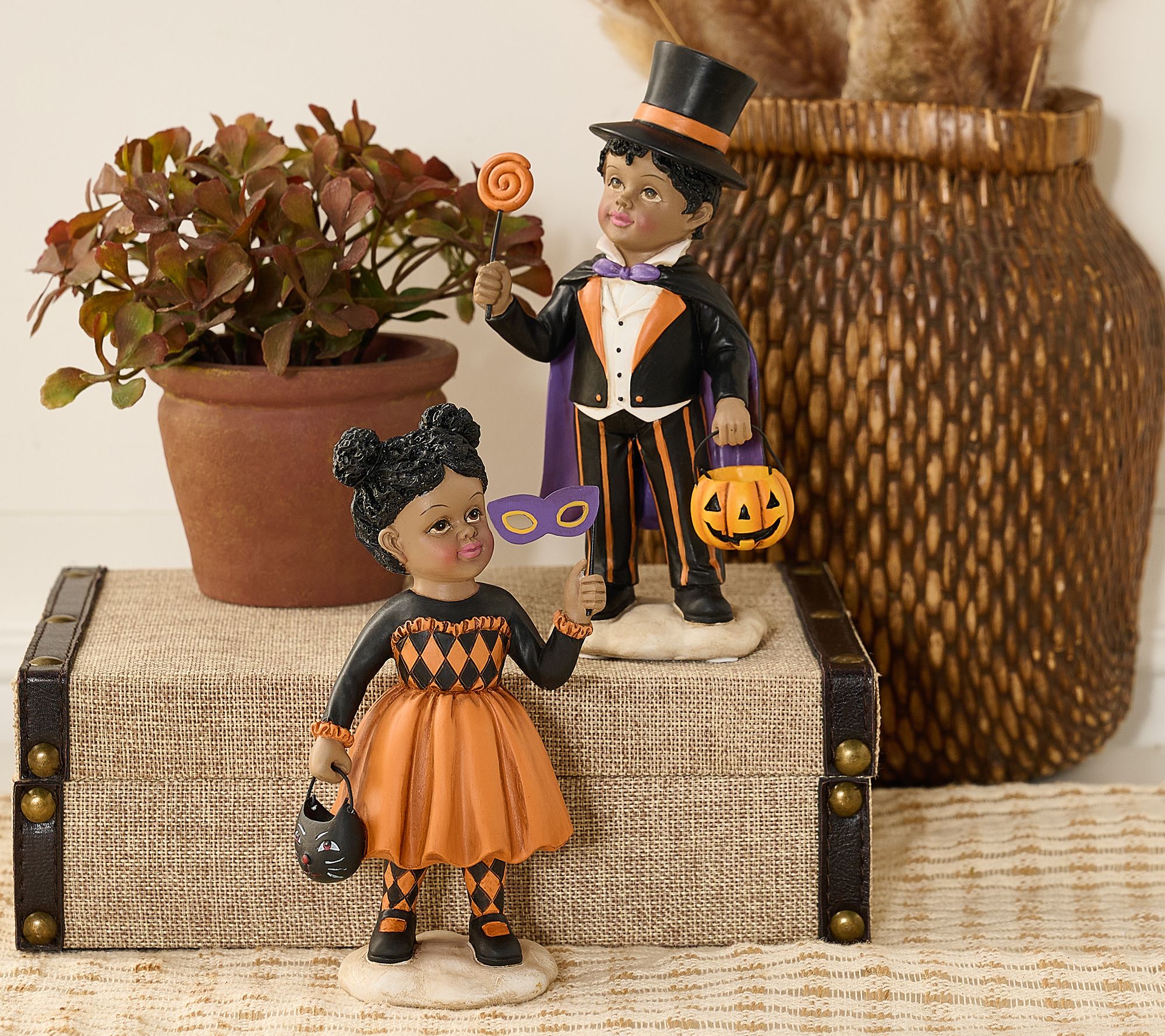 "As Is" Set of 2 Children in Costume by Valerie