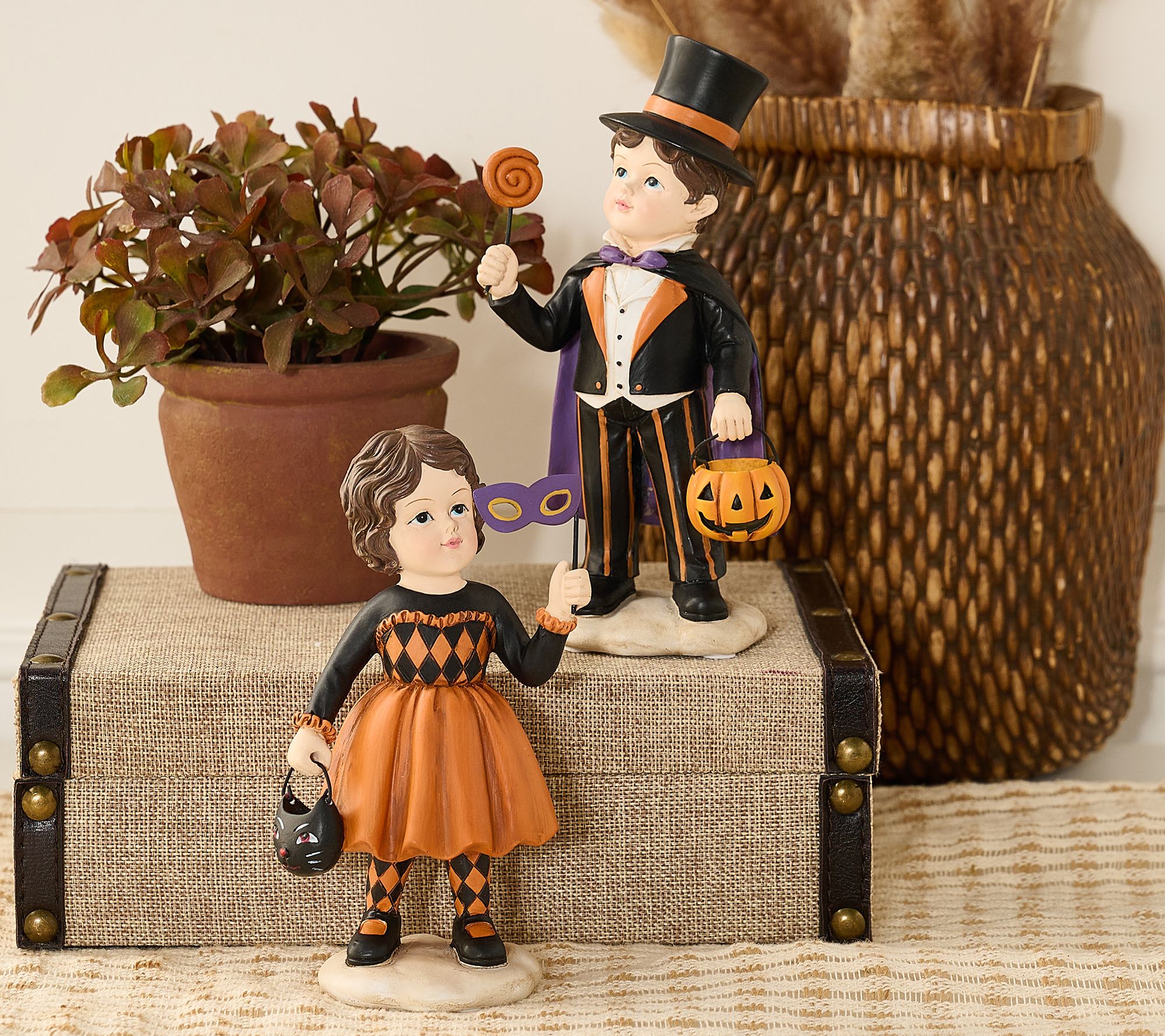 "As Is" Set of 2 Children in Costume by Valerie