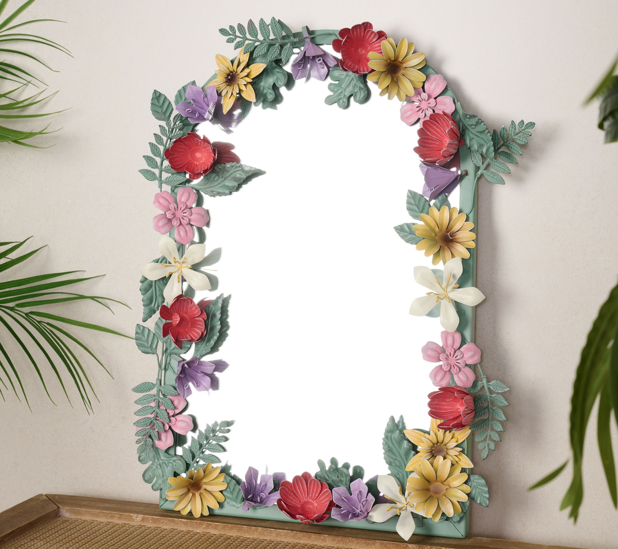 Ode to Color by Lori Weitzner Iron Flower Mirror