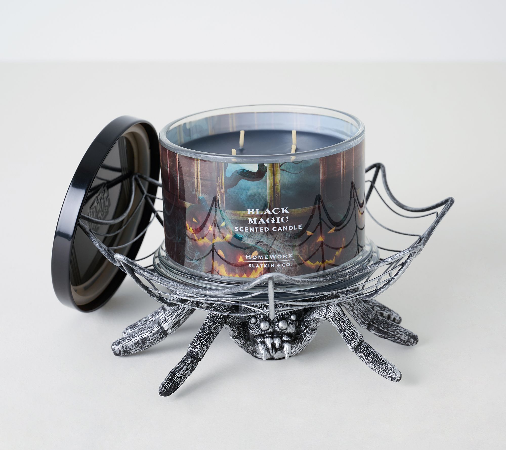 HomeWorx by Slatkin + Co. Spider Pedestal with 18oz Candle