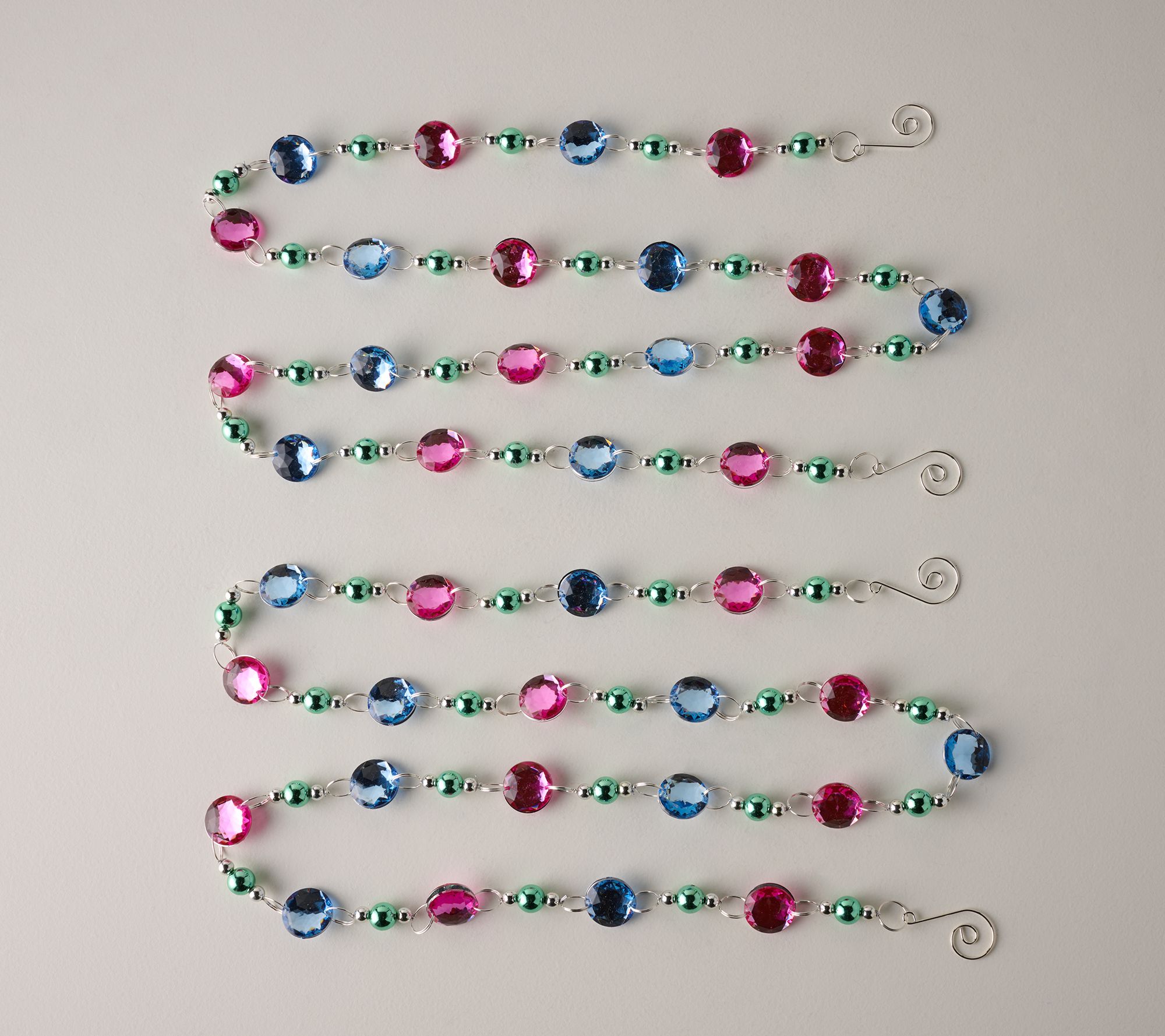 Set Of 2 64" Jeweled garlands by Valerie