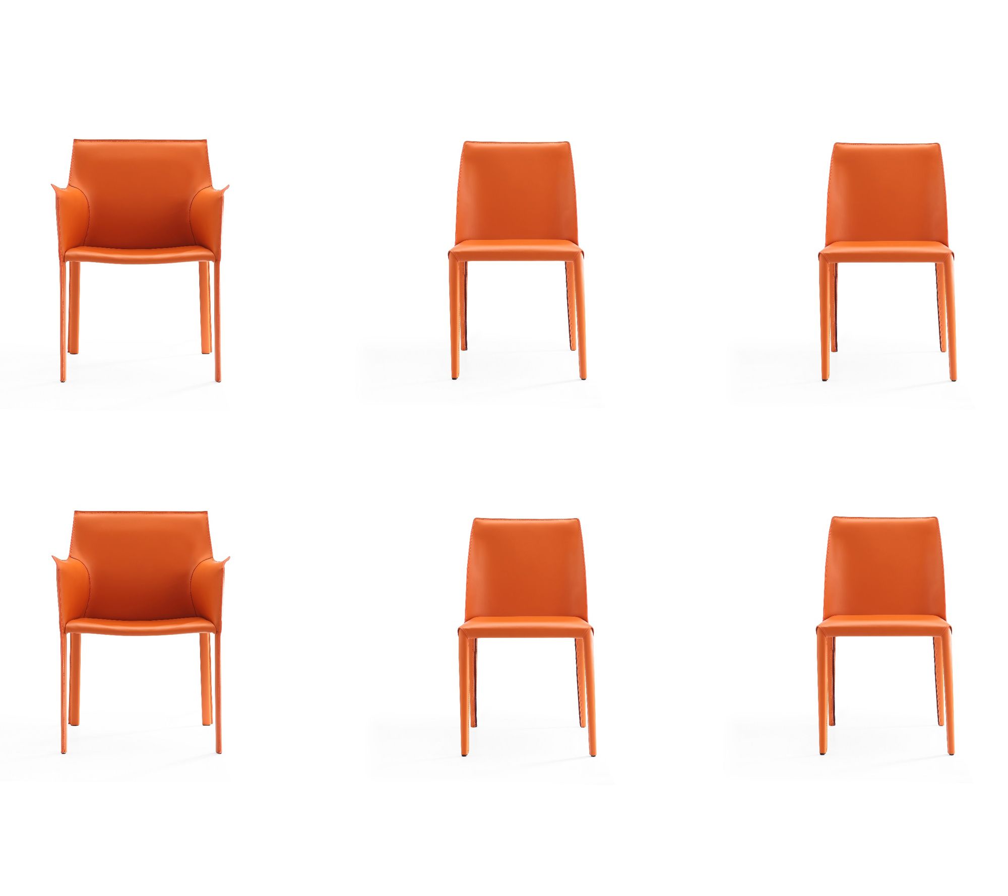 Manhattan Comfort Paris 6-Piece Dining Chair Set