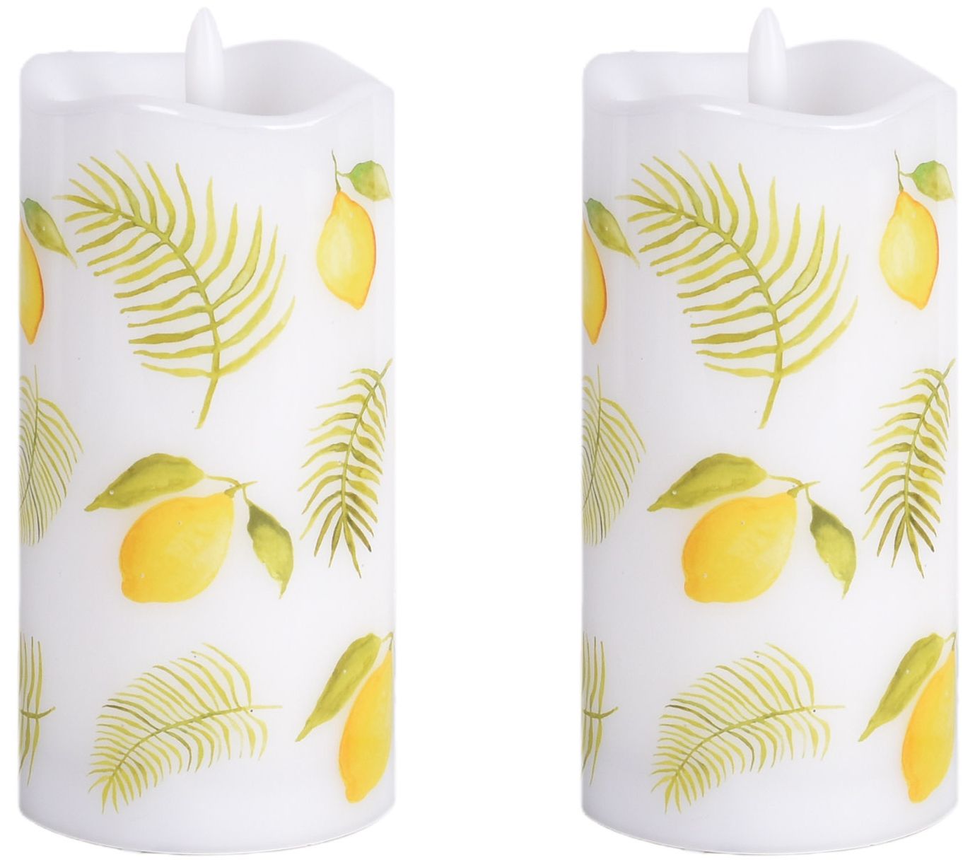 "As Is" Temp-tations Set of (2) 6" Fiberoptic Candles