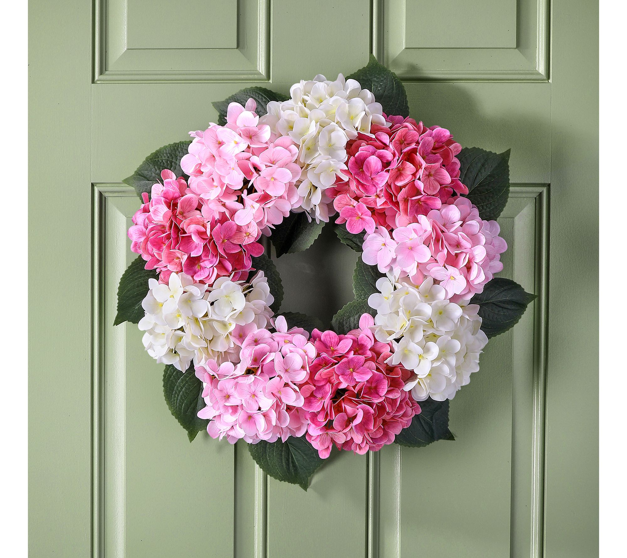 20" Natural Touch Hydrangea Wreath By Valerie