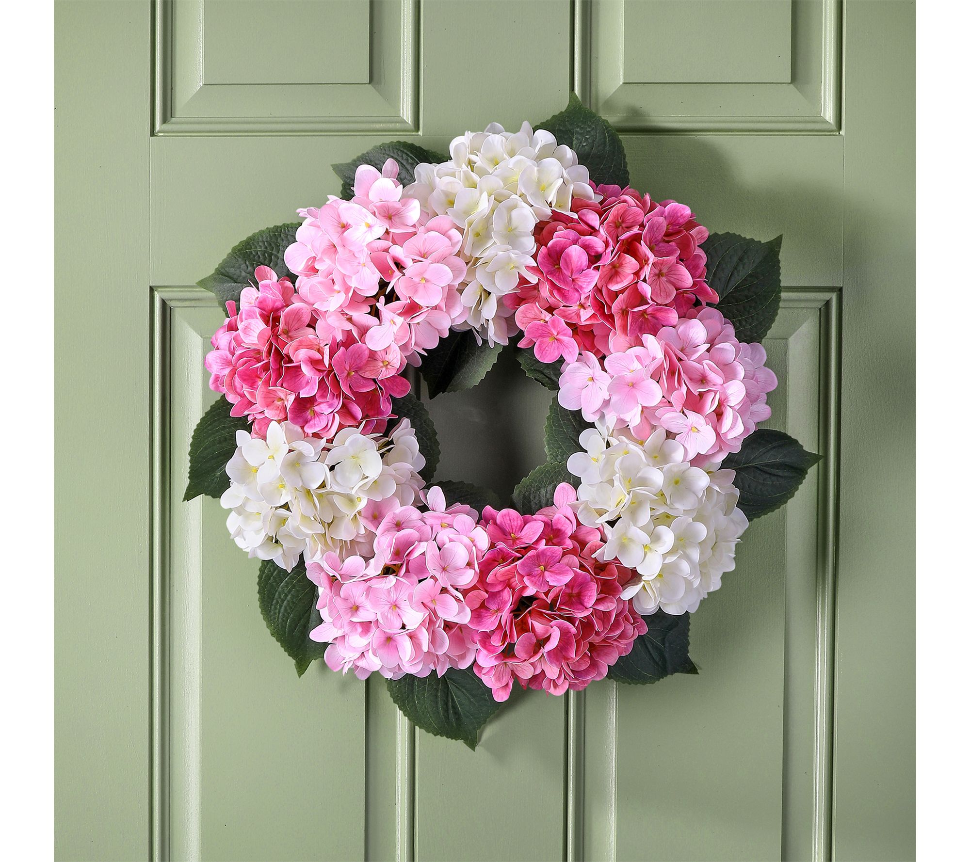 20" Natural Touch Hydrangea Wreath By Valerie