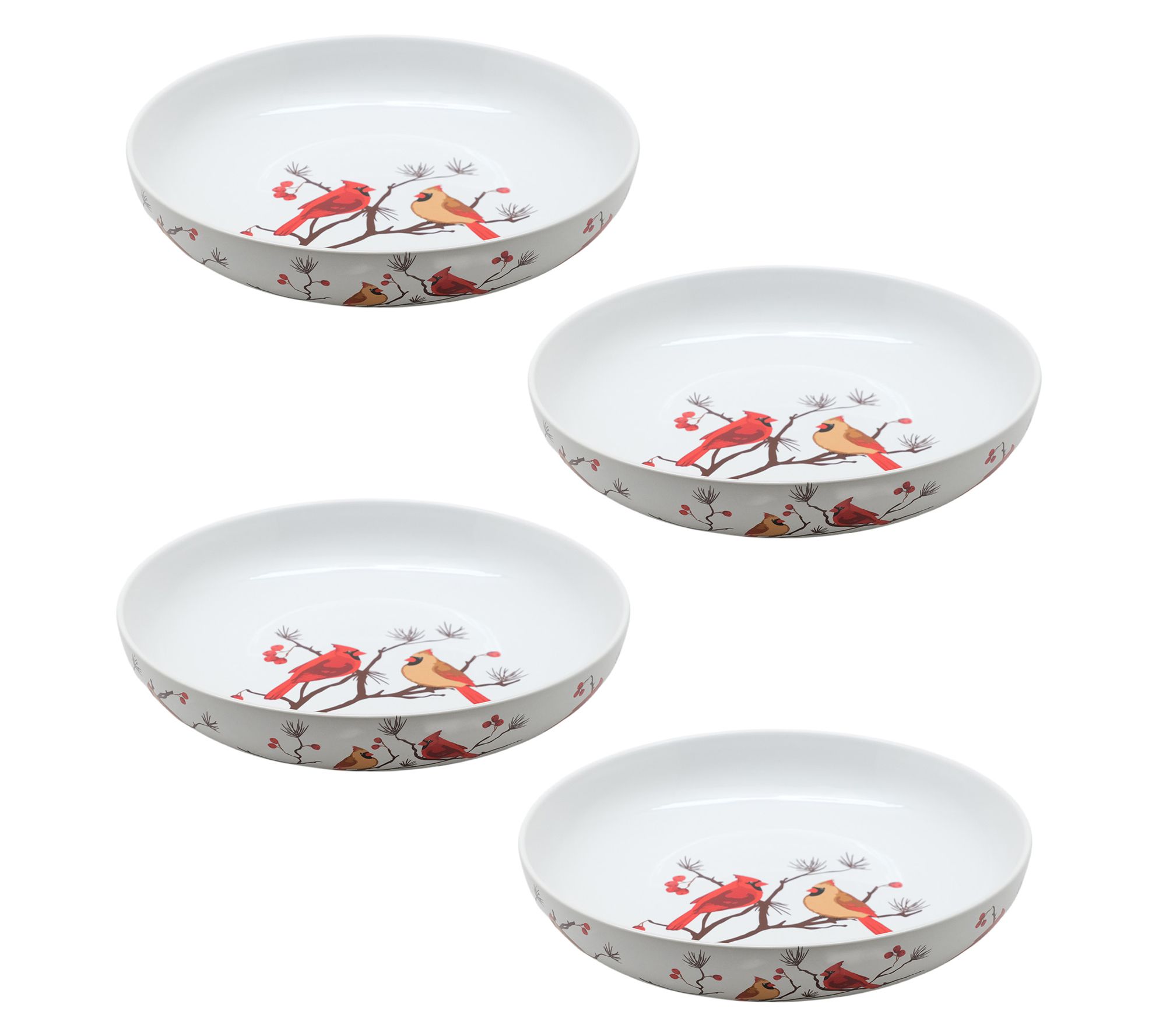  Temp-tations Set of 4 40-oz Shallow Pasta Bowls