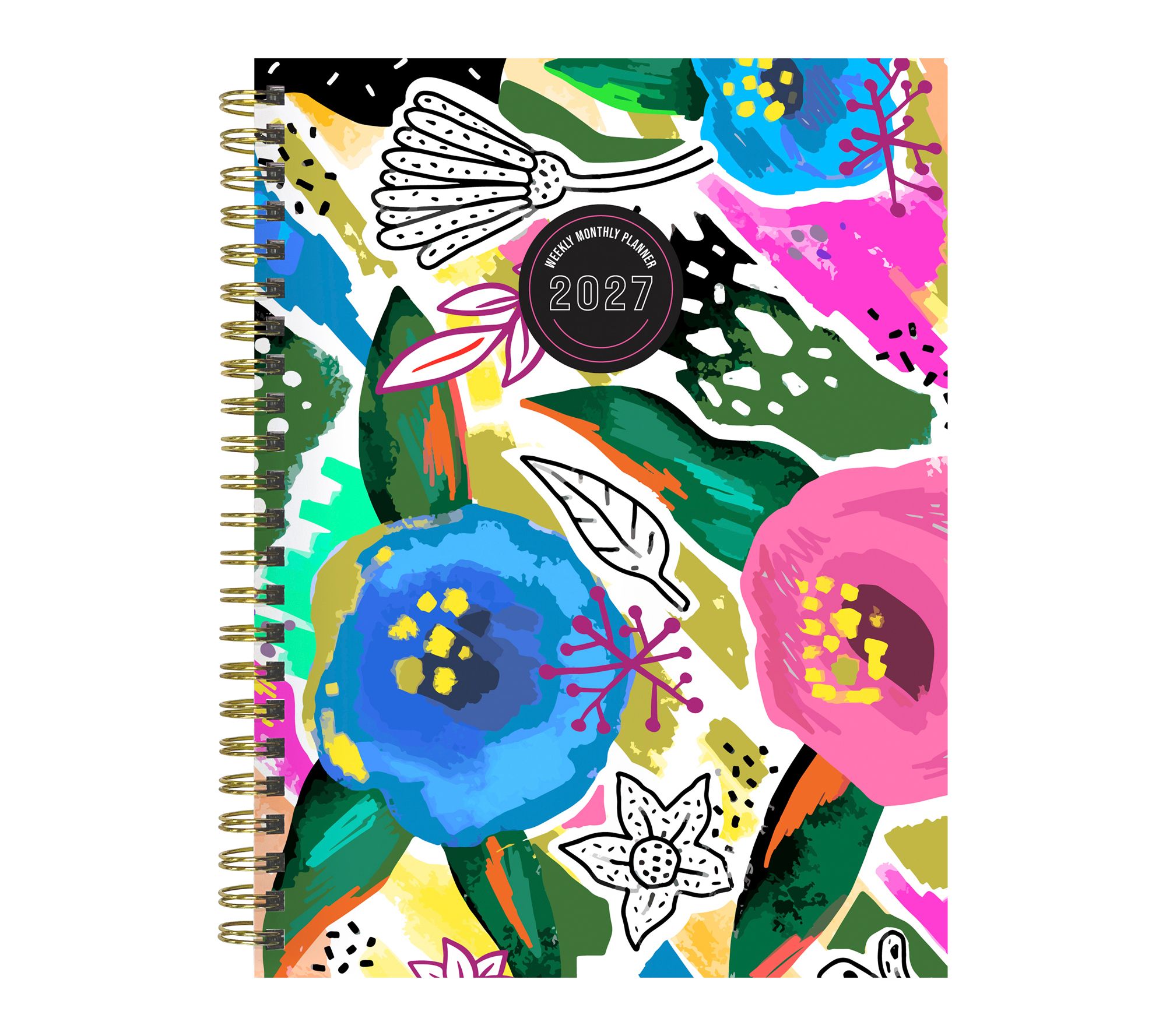 2027 Graphic Petals Medium Weekly Monthly Planner
