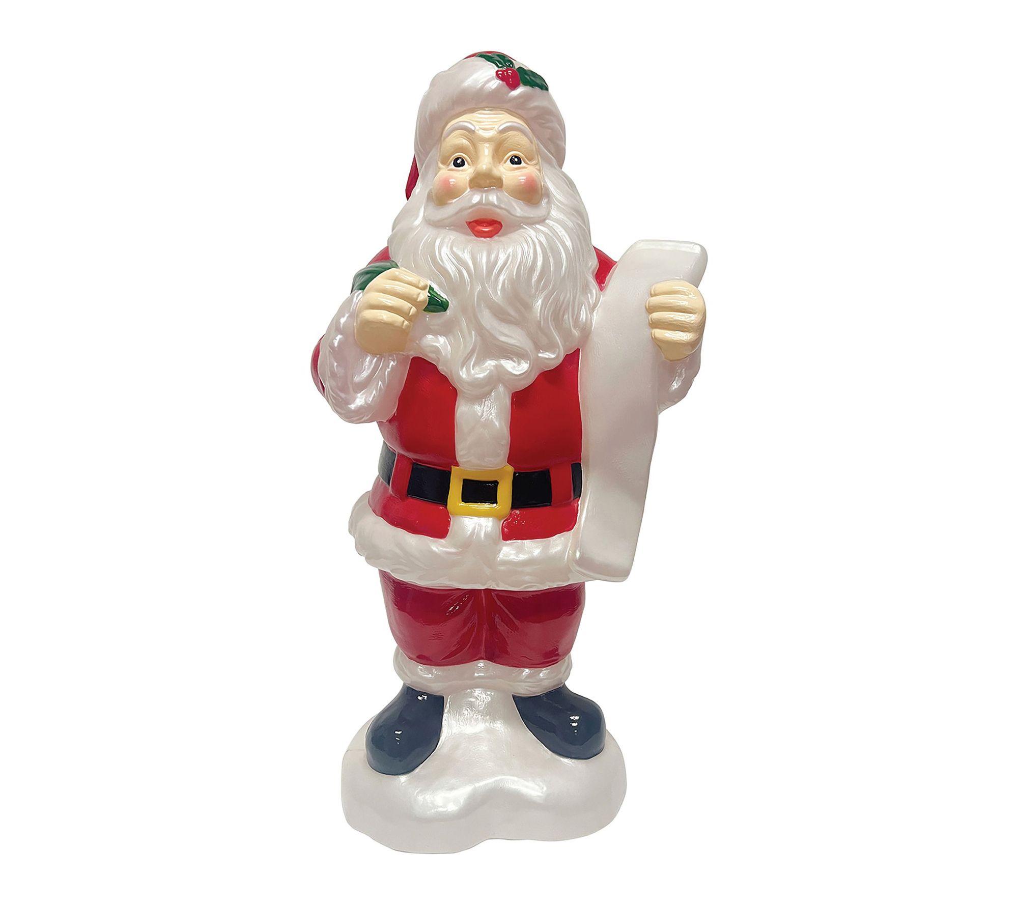 Fraser Hill Farm 33" Santa Holding List Christmas Blow Mold