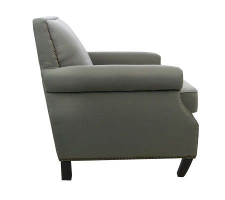 Safavieh Easton Club Chair with Nailhead Details - QVC.com